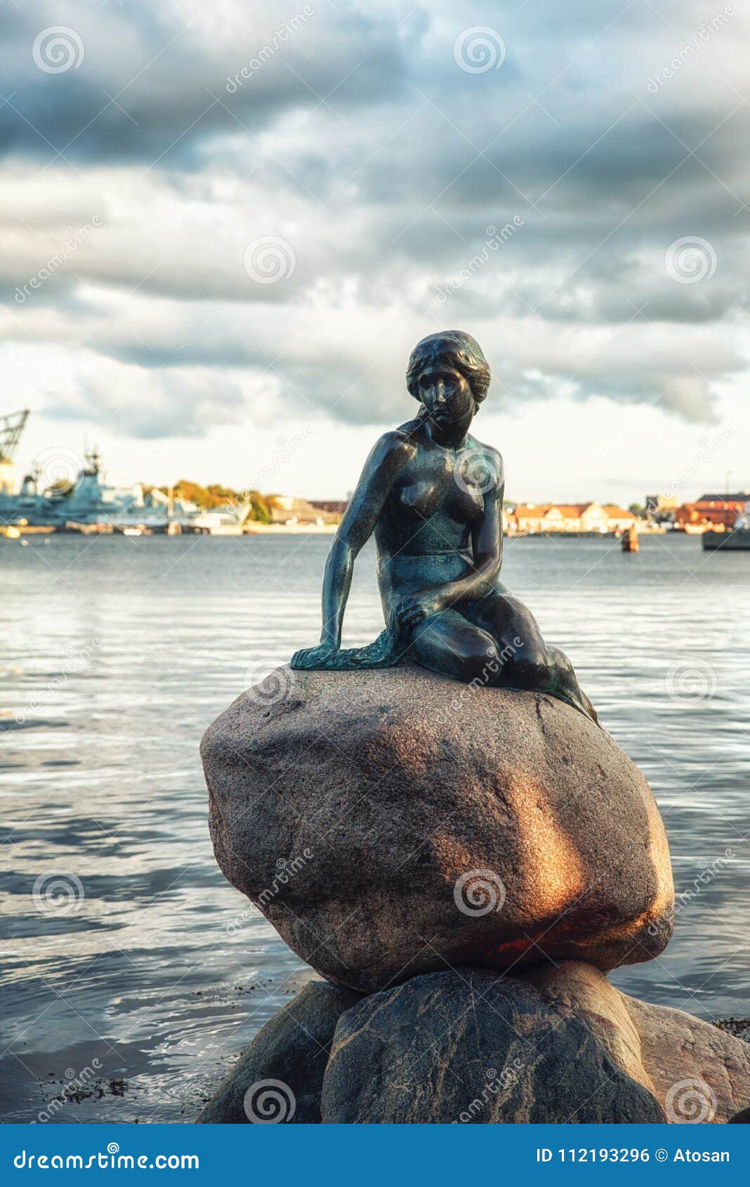 The Little Mermaid in Copenhagen, Denmark Editorial Photo - Image of ...