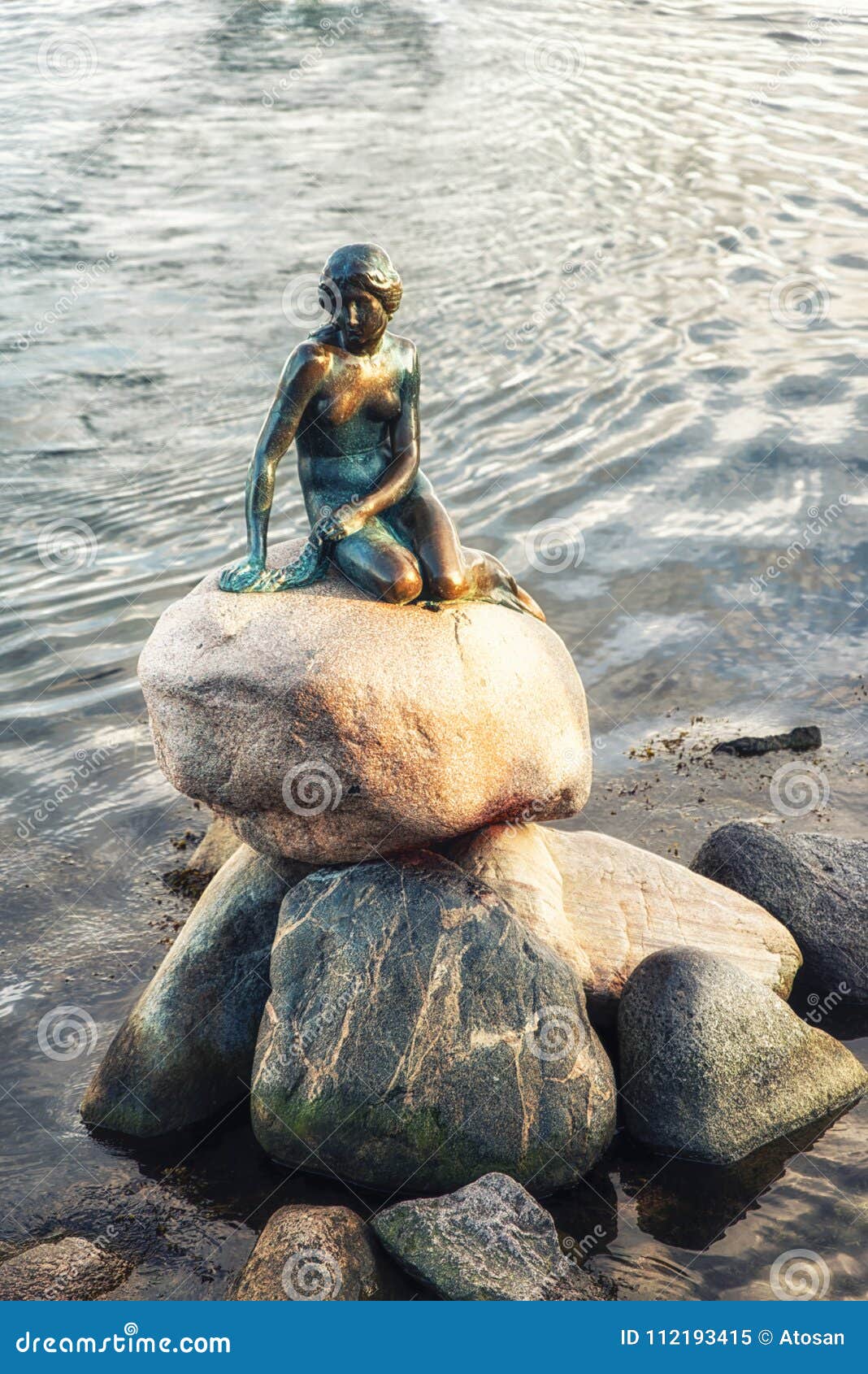 The Little Mermaid in Copenhagen, Denmark Editorial Image - Image of ...