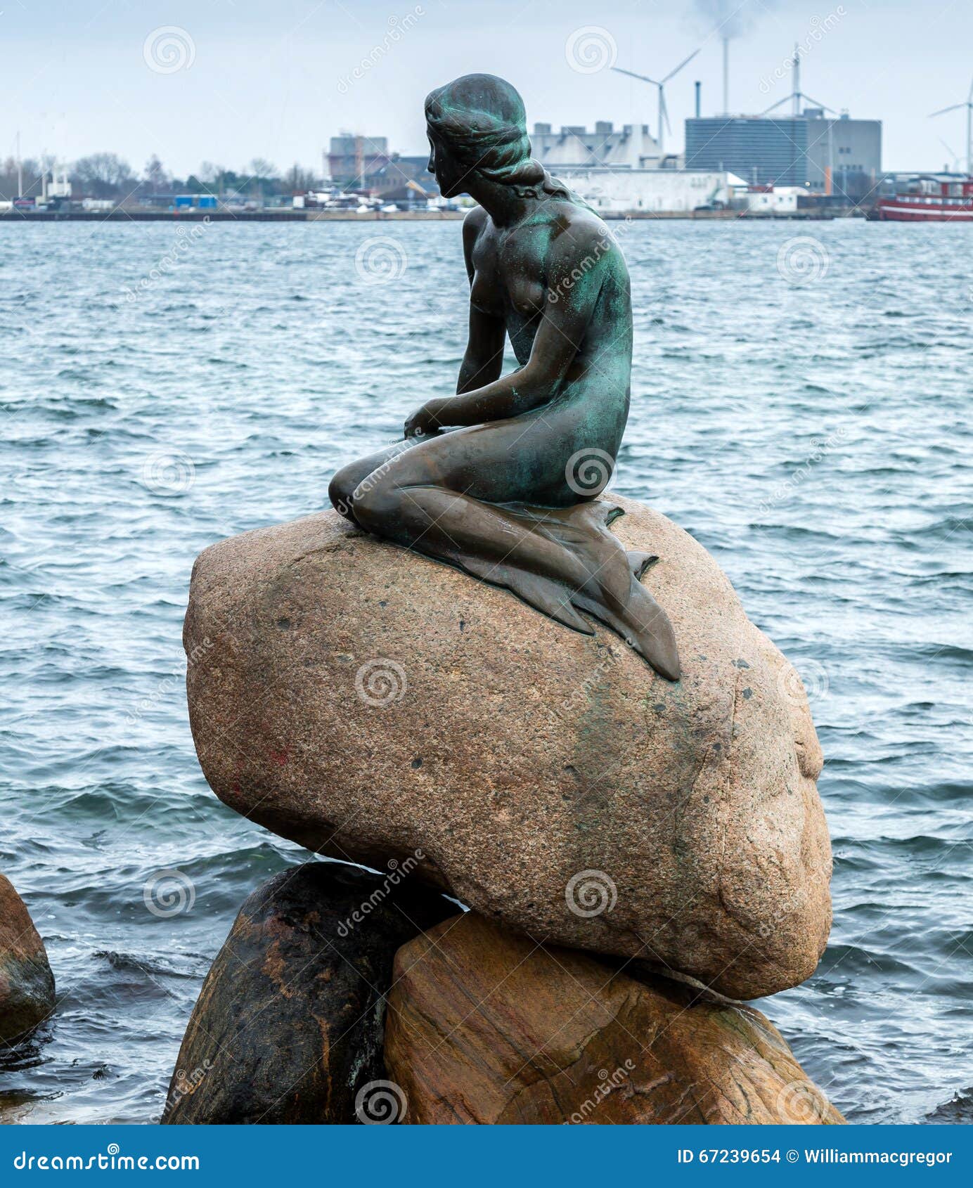 Little Mermaid Copenhagen editorial stock image. Image of sculpture ...