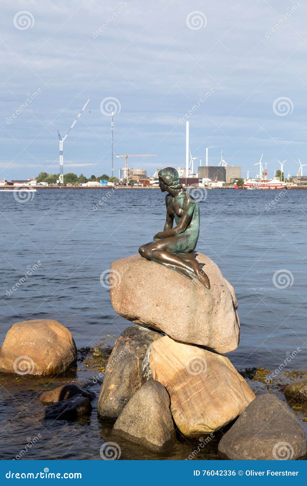 Little Mermaid Statue in Copenhagen Editorial Photo - Image of ...