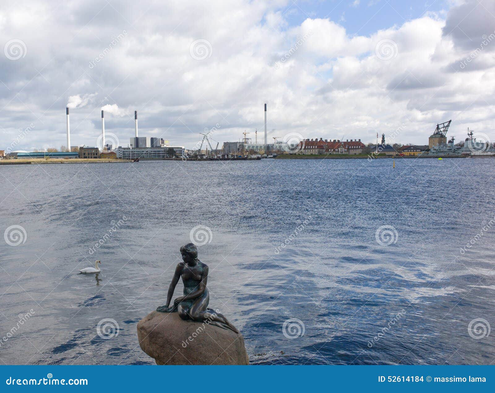 The little mermaid editorial stock image. Image of denmark - 52614184