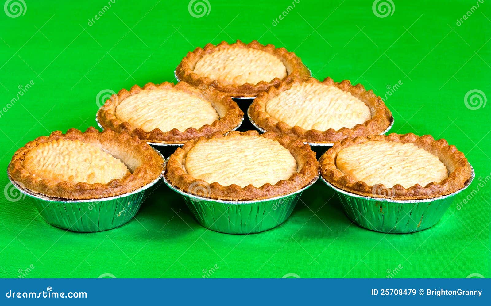 Six shop bought fruit pies stock image. Image of edible 25708479