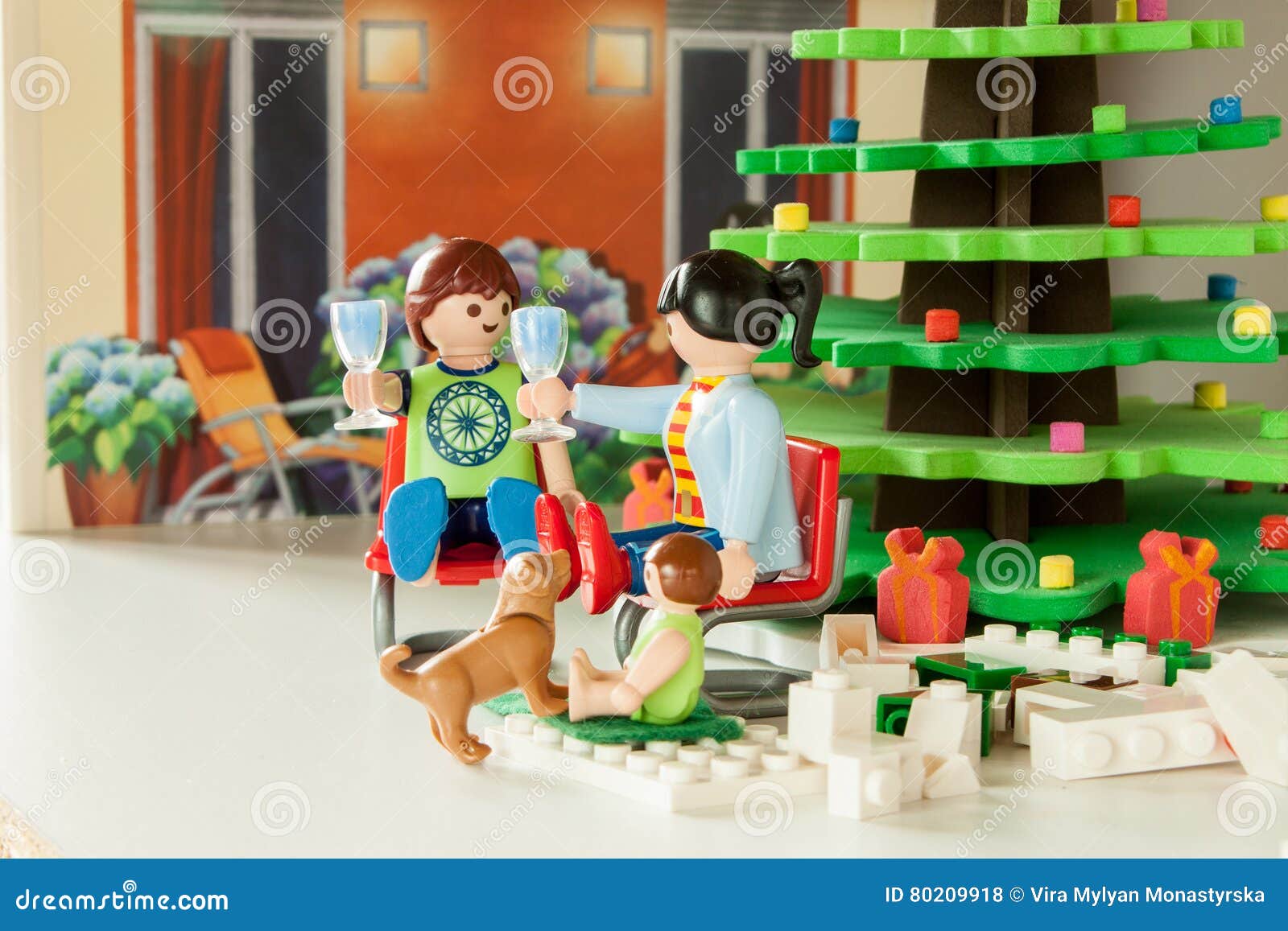 Little plastic toy`s world editorial stock photo. Image of fantasy