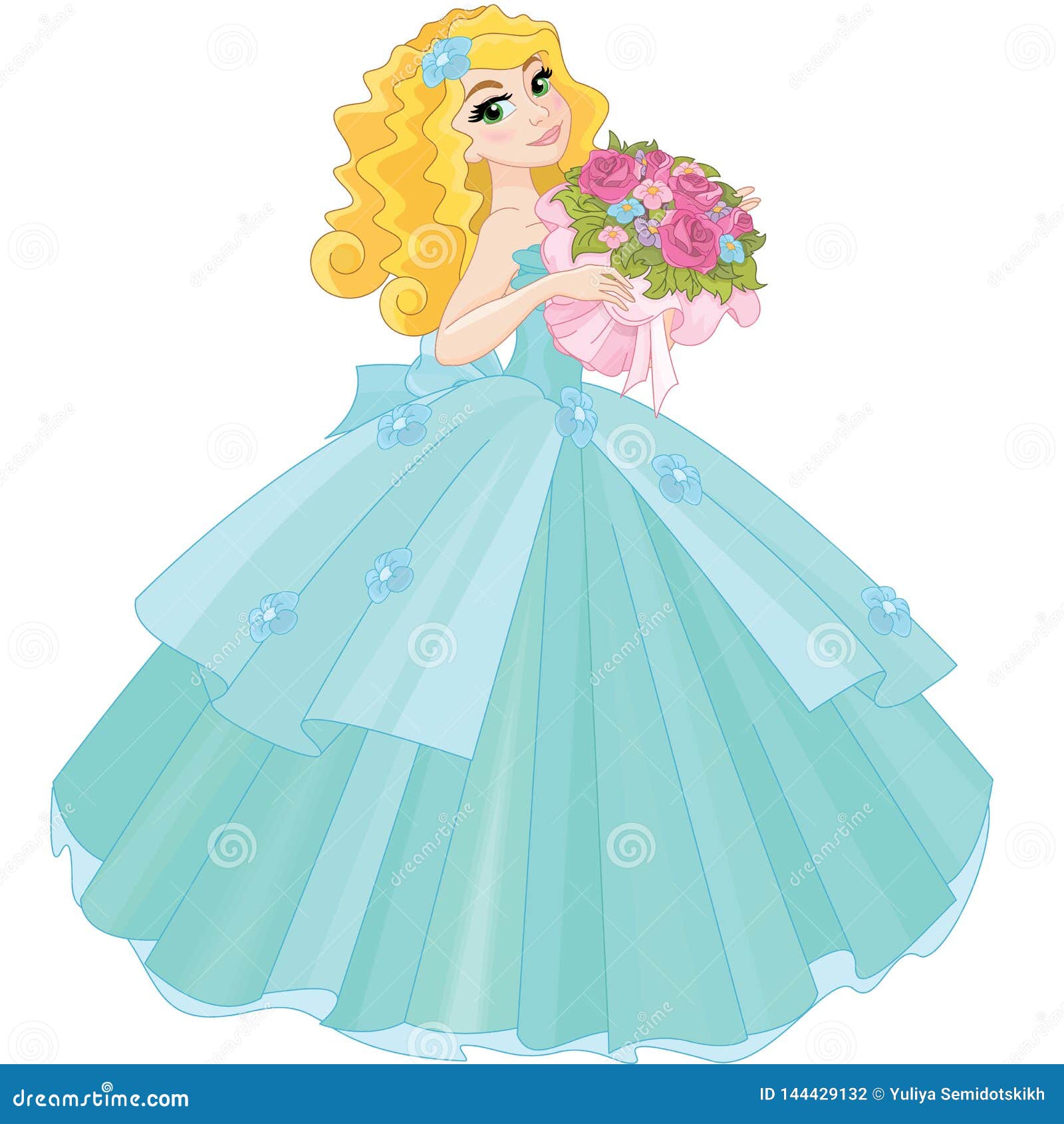 Magic Cartoon Fairy Character Cute Princess Stock Vector - Illustration of  beautiful, mysterious: 144429132