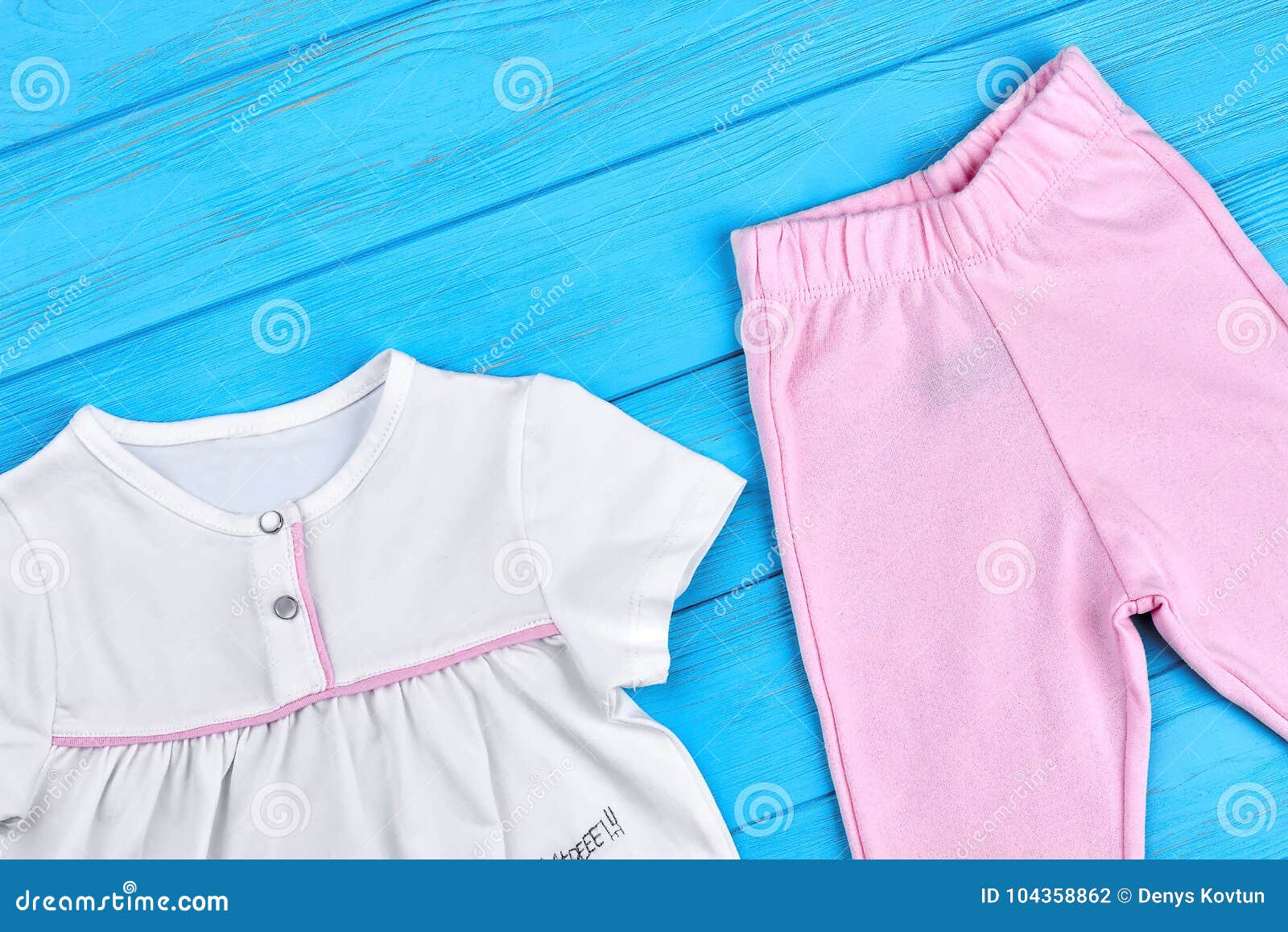 Little Princess Summer Cotton Suit. Stock Photo - Image of background ...