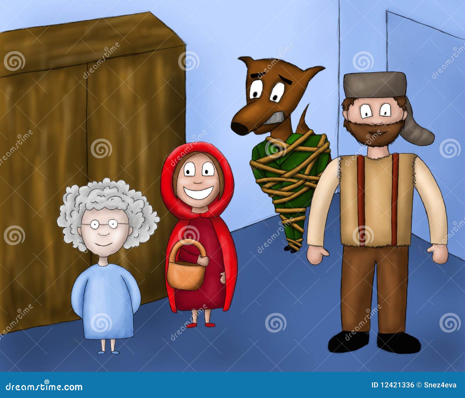 Woodcutter Little Red Riding Hood