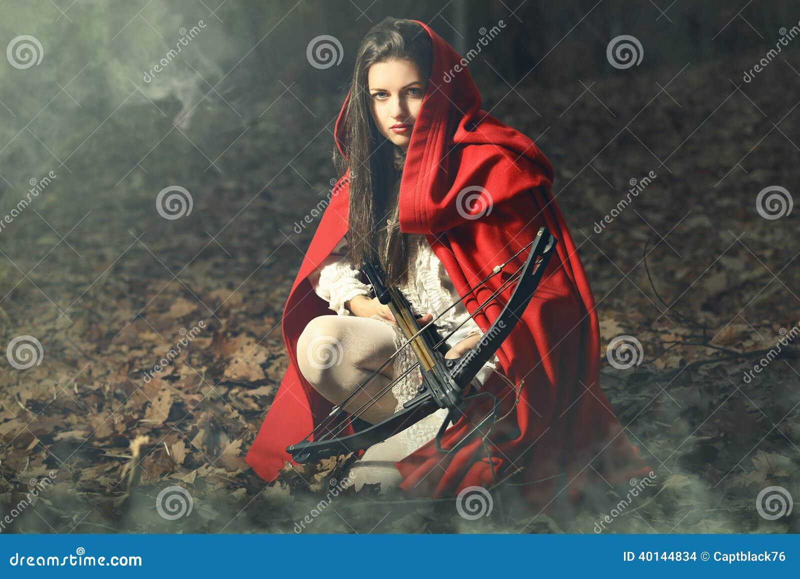 little red riding hood waiting the prey
