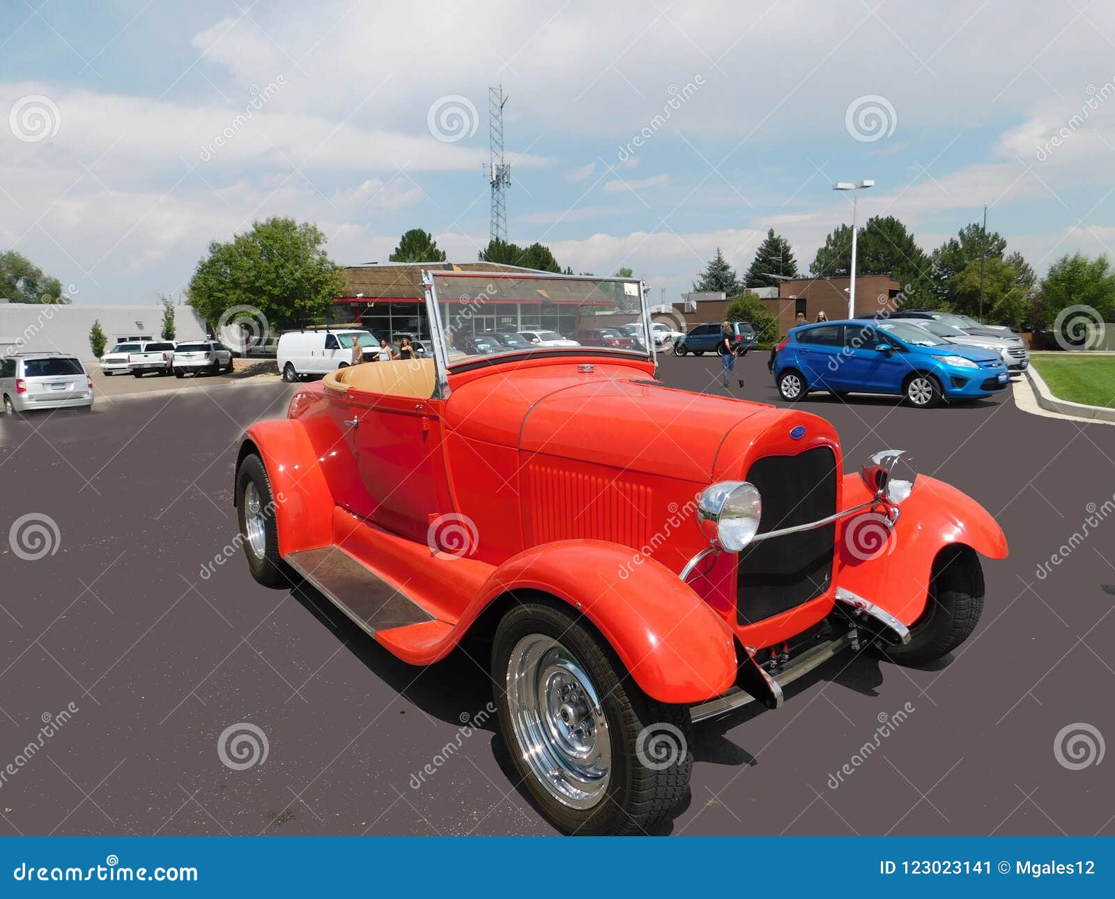 little red roadster