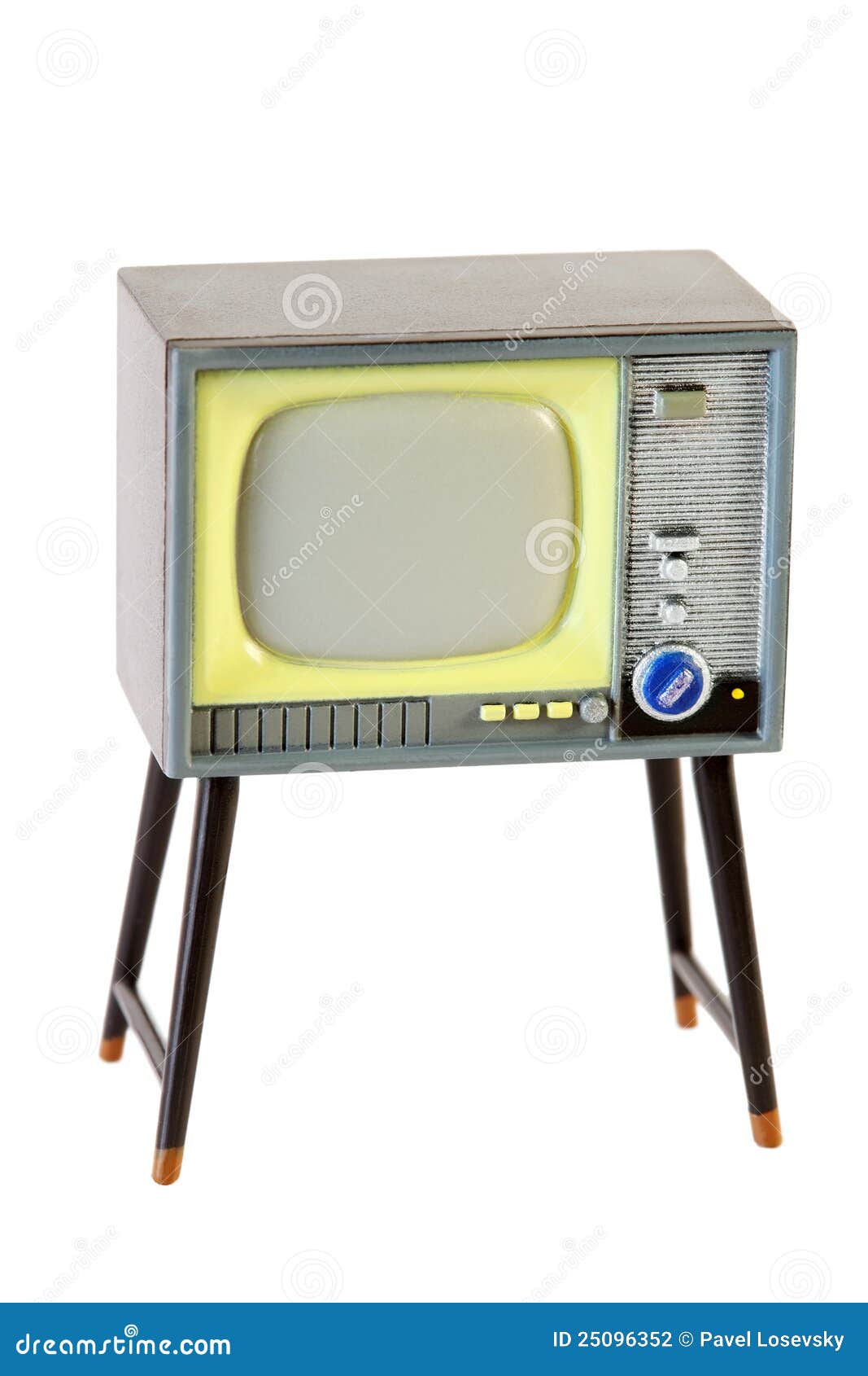 Little Retro Television Isolated On White Stock Photo Image of little