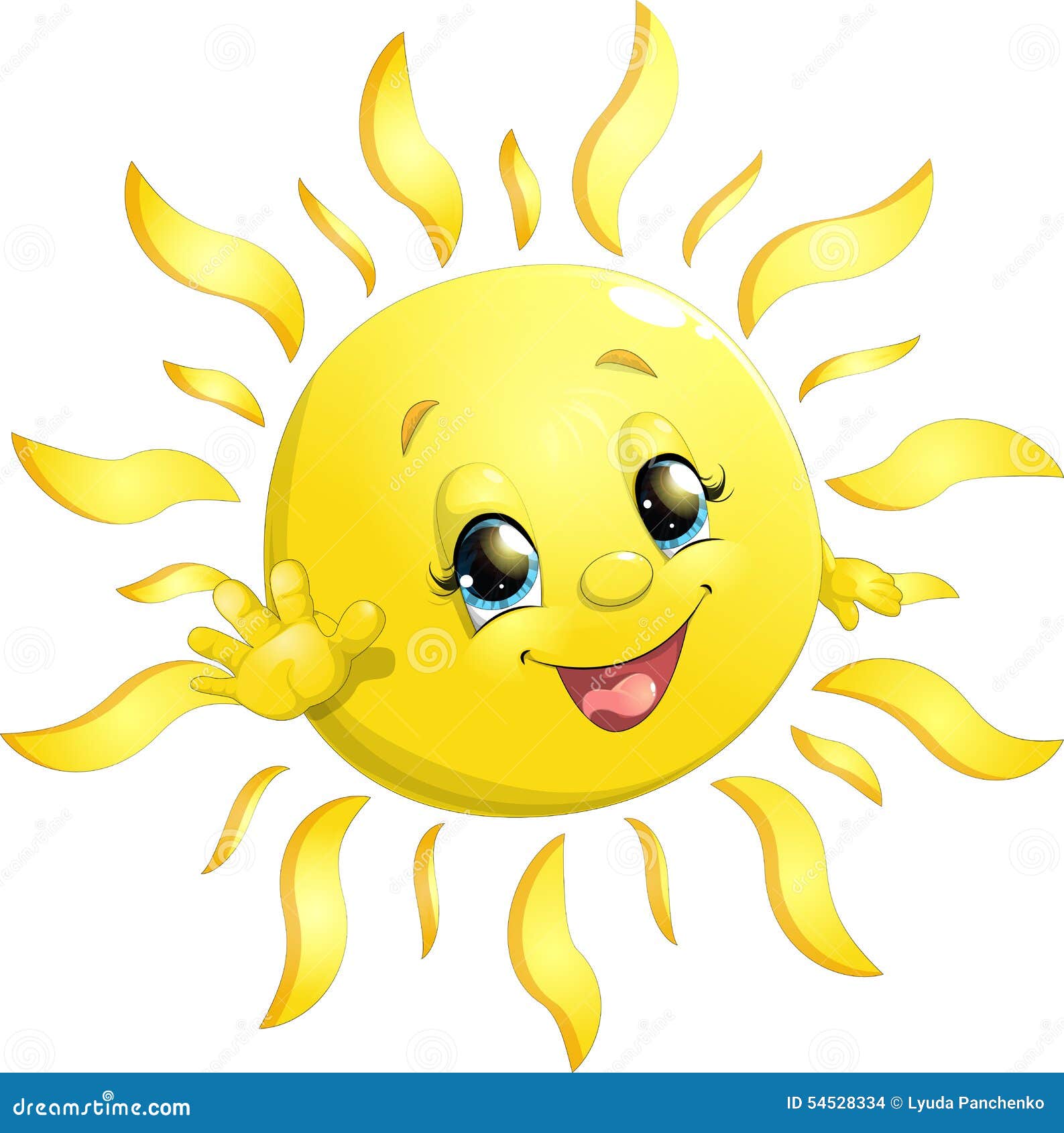 Little Sun Stock Vector - Image: 54528334