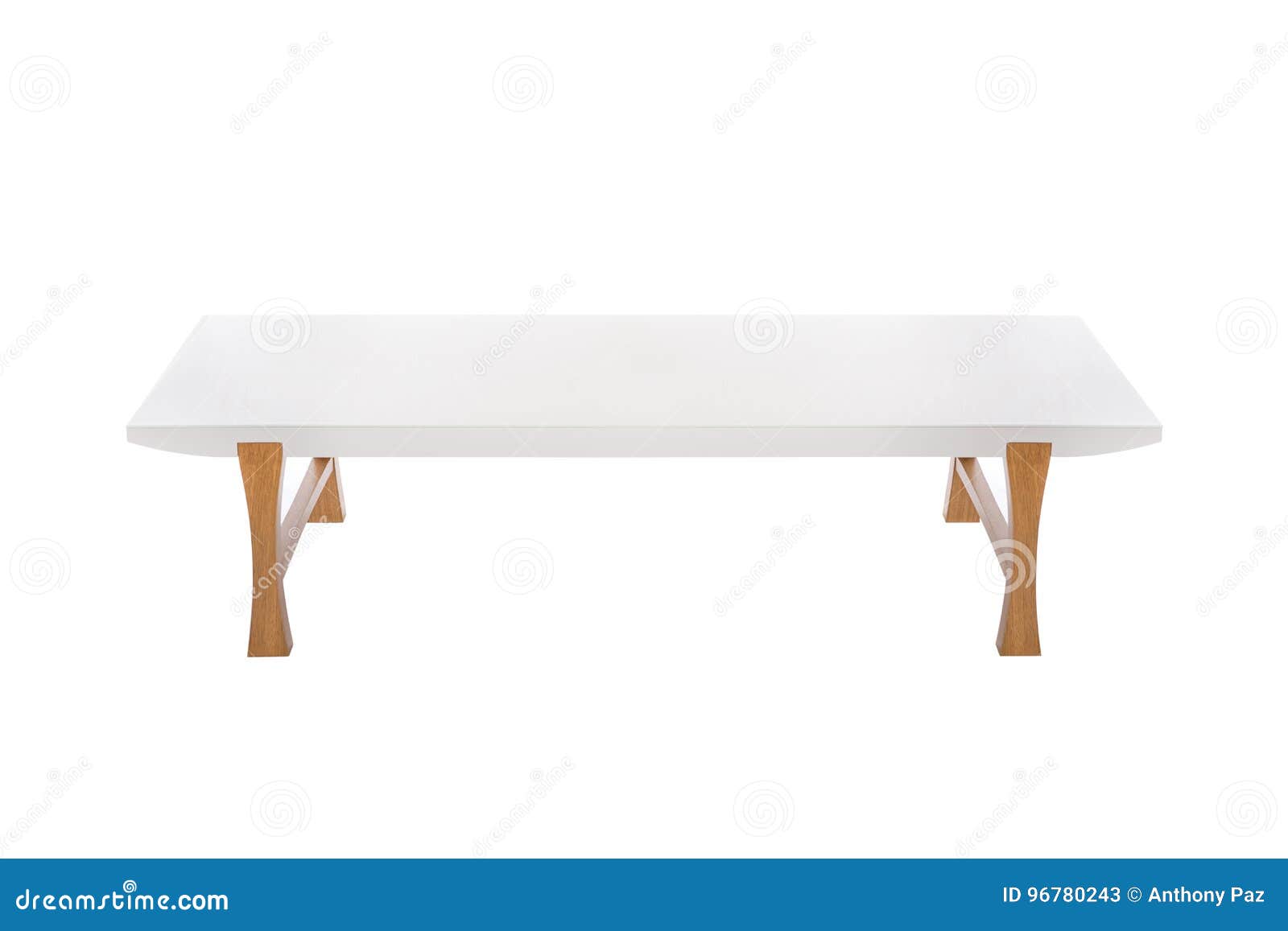 Little Table White and Wood Stock Image Image of interior, modern