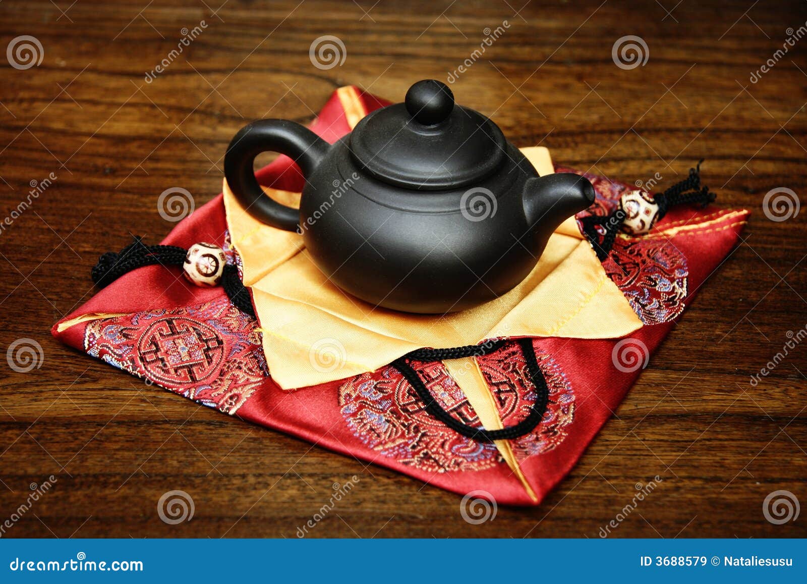 A little teapot stock image. Image of silk, home, china 3688579