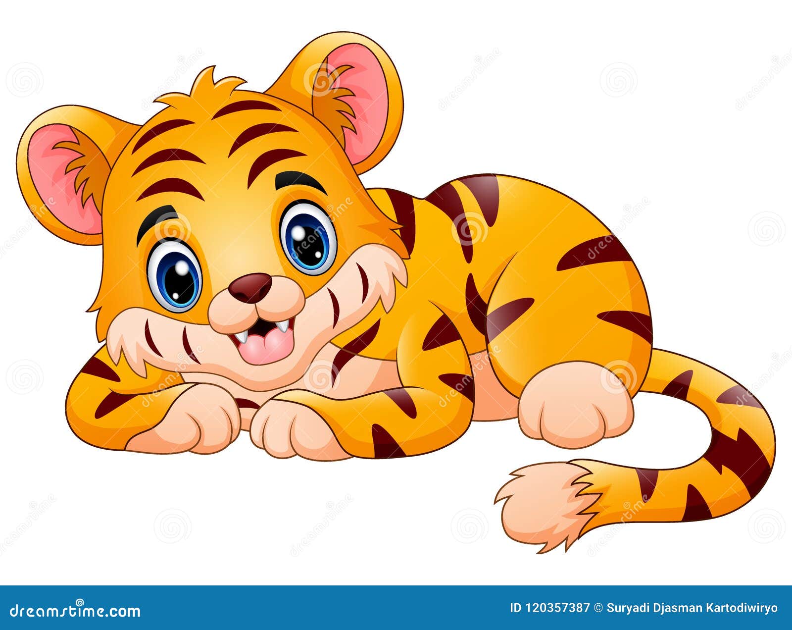 The Little Tiger Make a Happy Stock Vector - Illustration of hello, cute: 120357387 The Little Tiger Make a Happy Stock Vector - Illustration of hello, cute: 120357387