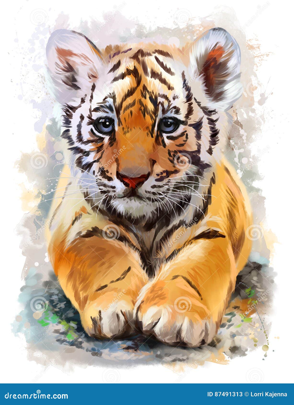 Art of zoo tiger lily