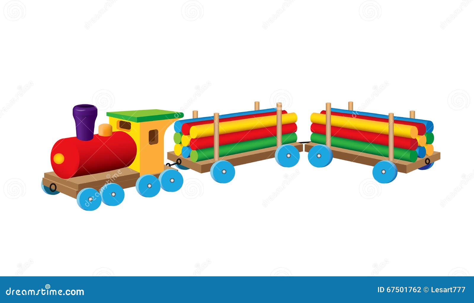 Little timber train stock vector. Illustration of train - 67501762