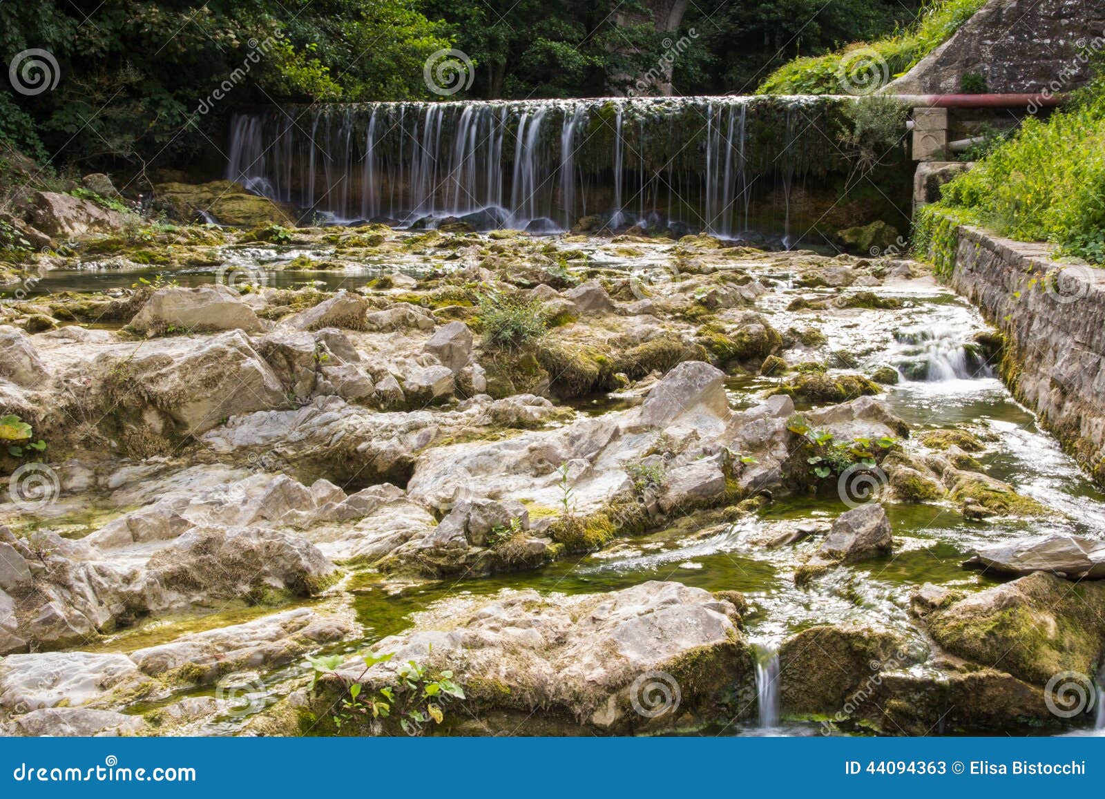 little waterfall in the appennino tosco-emiliano