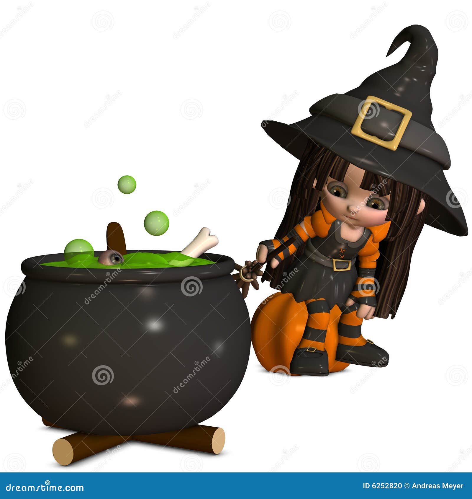 Little Witch stock illustration. Illustration of dark - 6252820