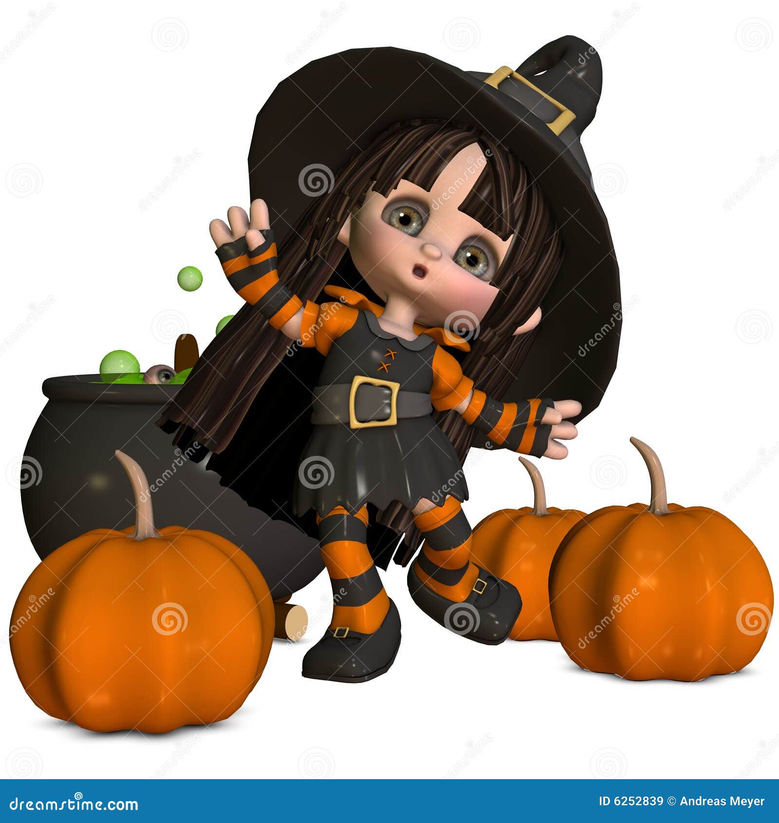 Little Witch stock illustration. Illustration of halloween - 6252839