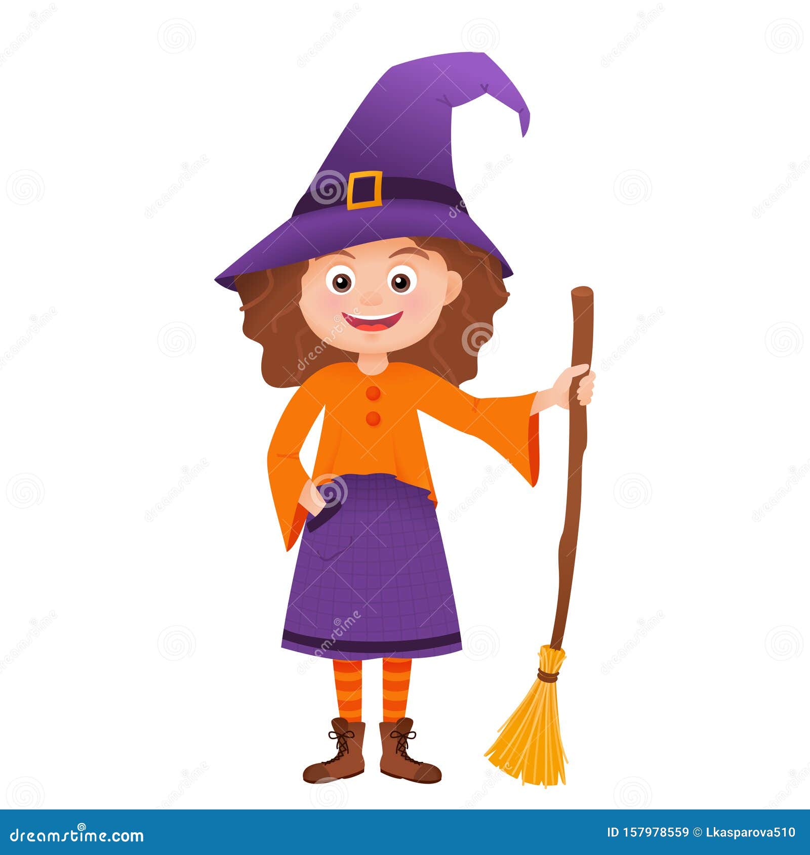 Little Witch Child in Halloween Costume Stock Vector - Illustration of woman, girl: 157978559 Little Witch Child in Halloween Costume Stock Vector - Illustration of woman, girl: 157978559