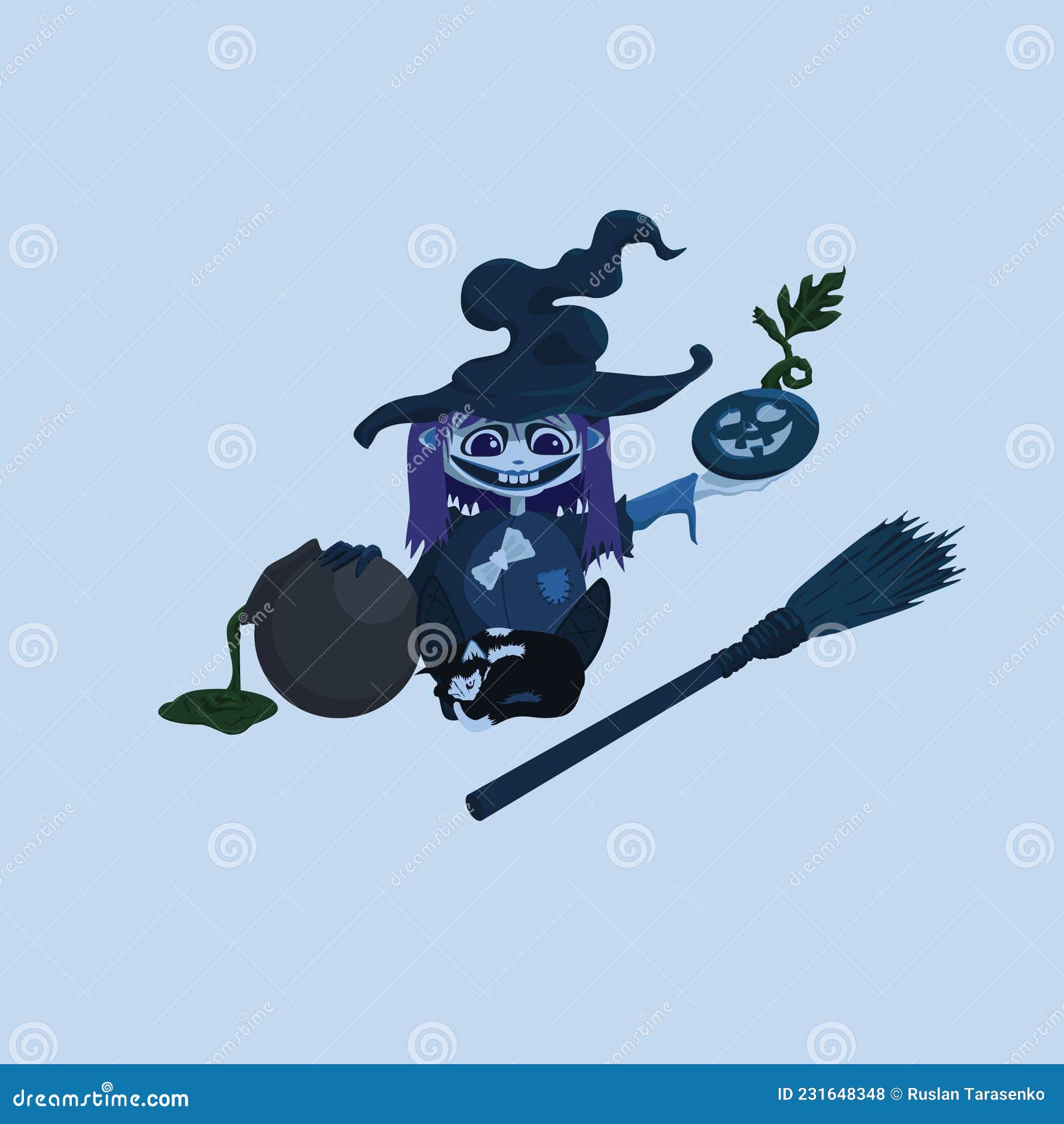the little witch is indulging