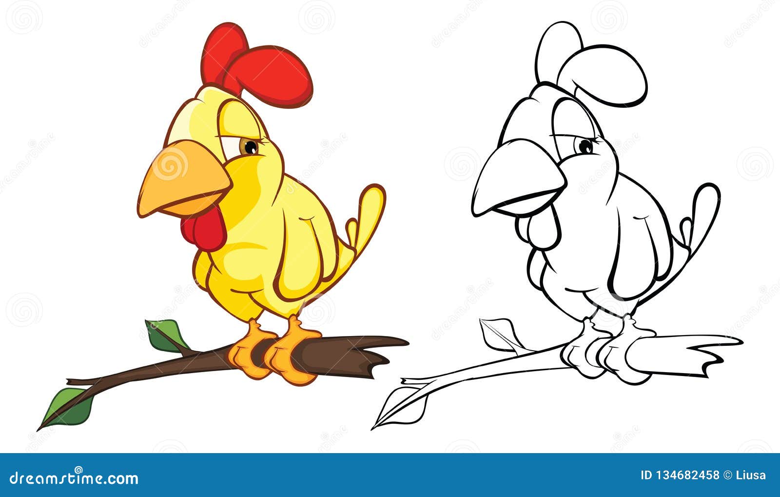 Vector Llustration of a Cute Little Chicken Cartoon Character. Coloring Book Stock Vector - Illustration of outline, monster: 134682458 Vector Llustration of a Cute Little Chicken Cartoon Character. Coloring Book Stock Vector - Illustration of outline, monster: 134682458