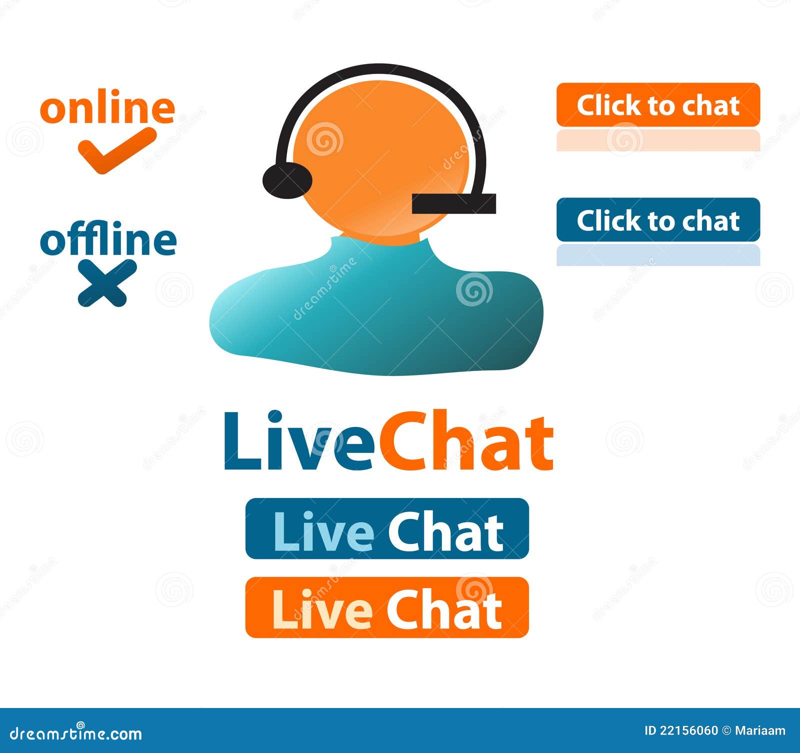 Live Chat Customer Support Stock Illustration Illustration Of Business