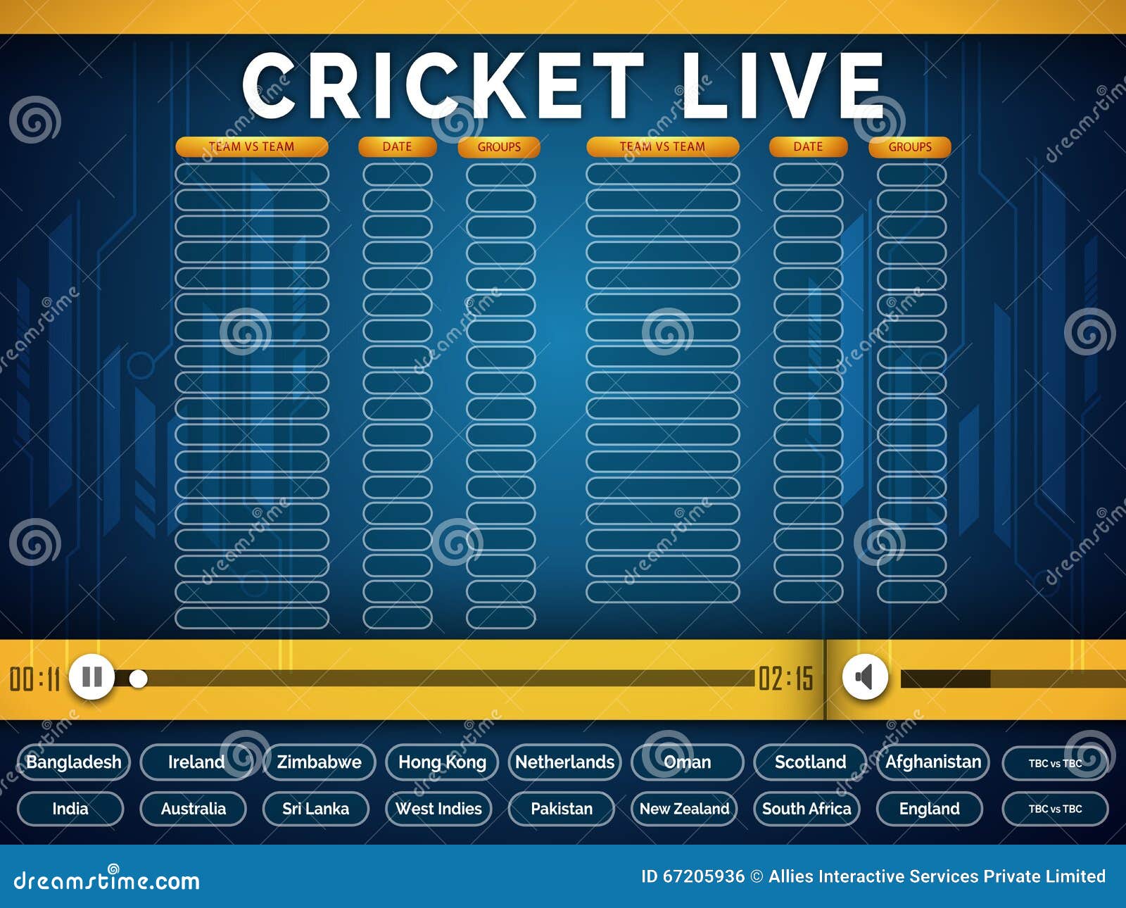 Live Cricket Stock Illustrations