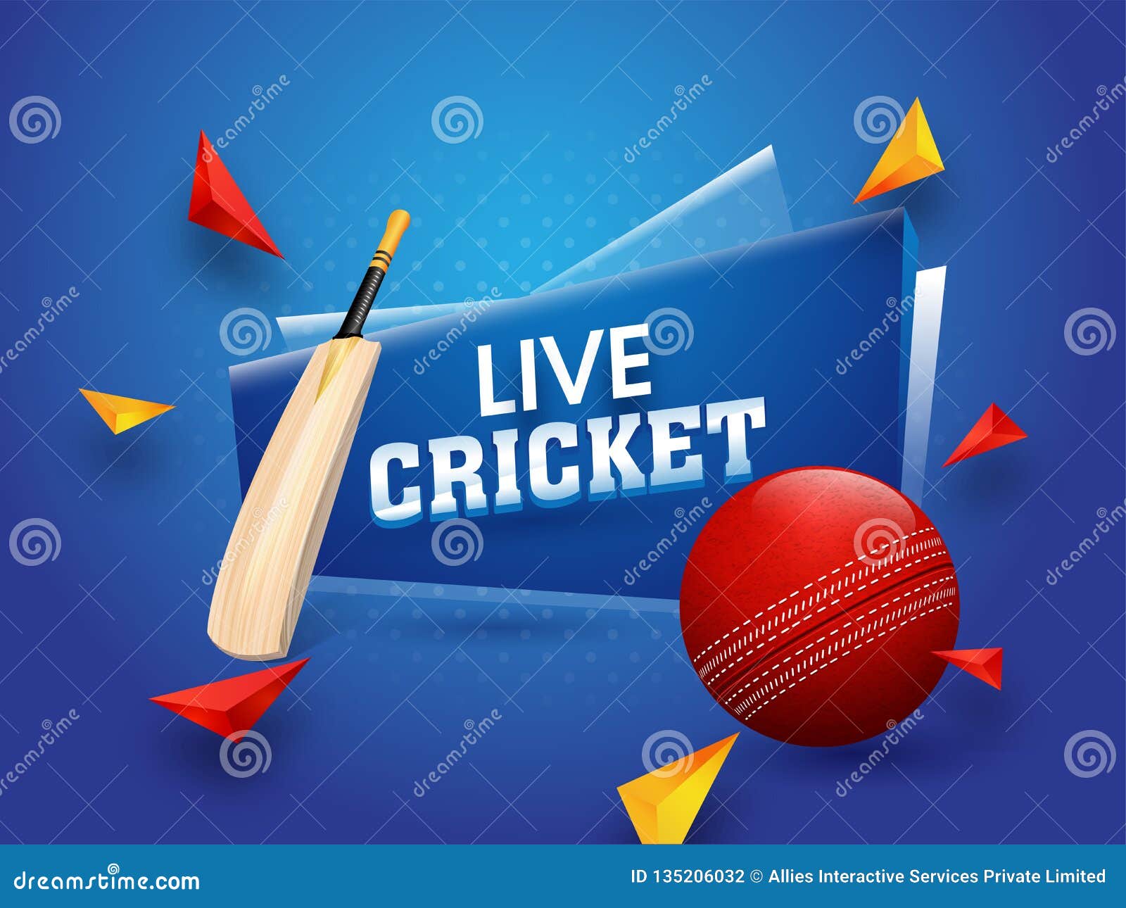 Live Cricket Tournament Poster or Banner Design