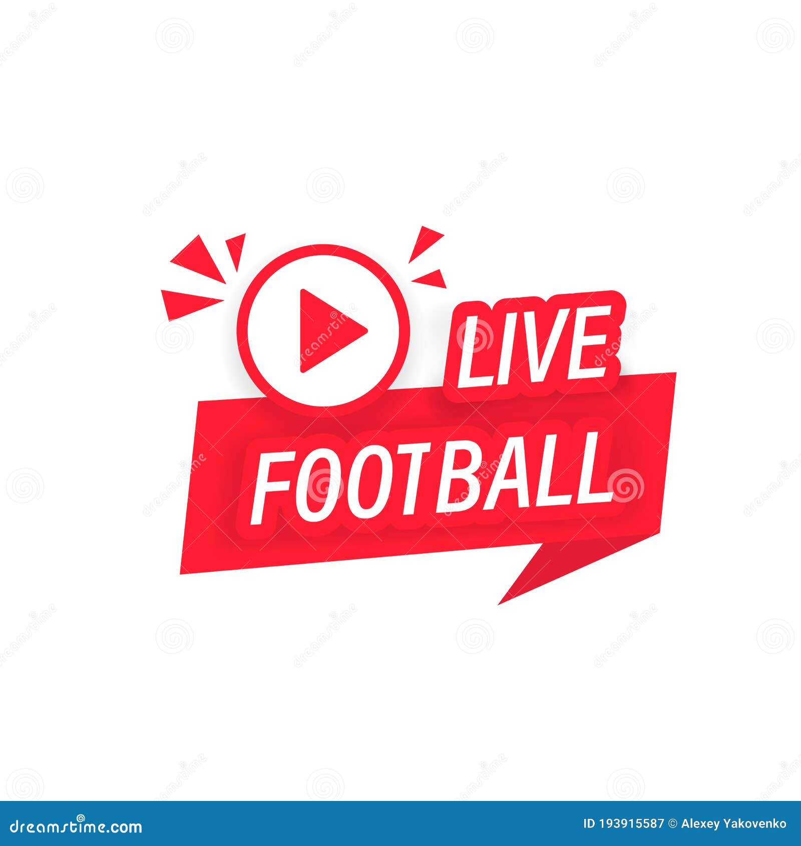Live Football Streaming Icon, Bunner