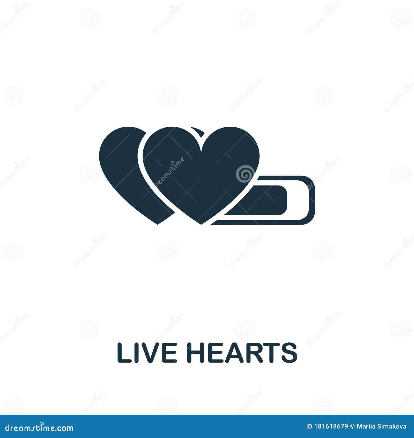Live Hearts Icon From Video Games Collection Simple Line Live Hearts Icon For Templates Web Design And Infographics Stock Illustration Illustration Of Video Blog