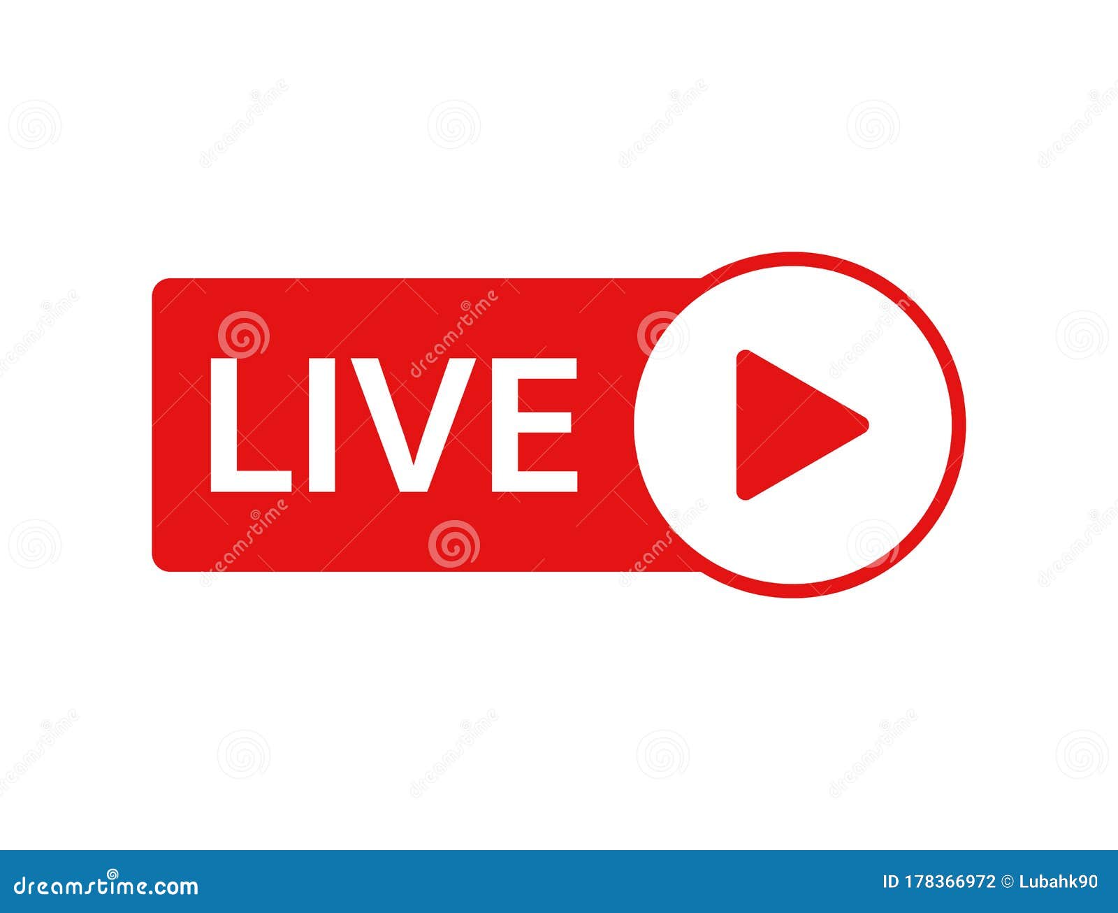 Live Icon on White Background