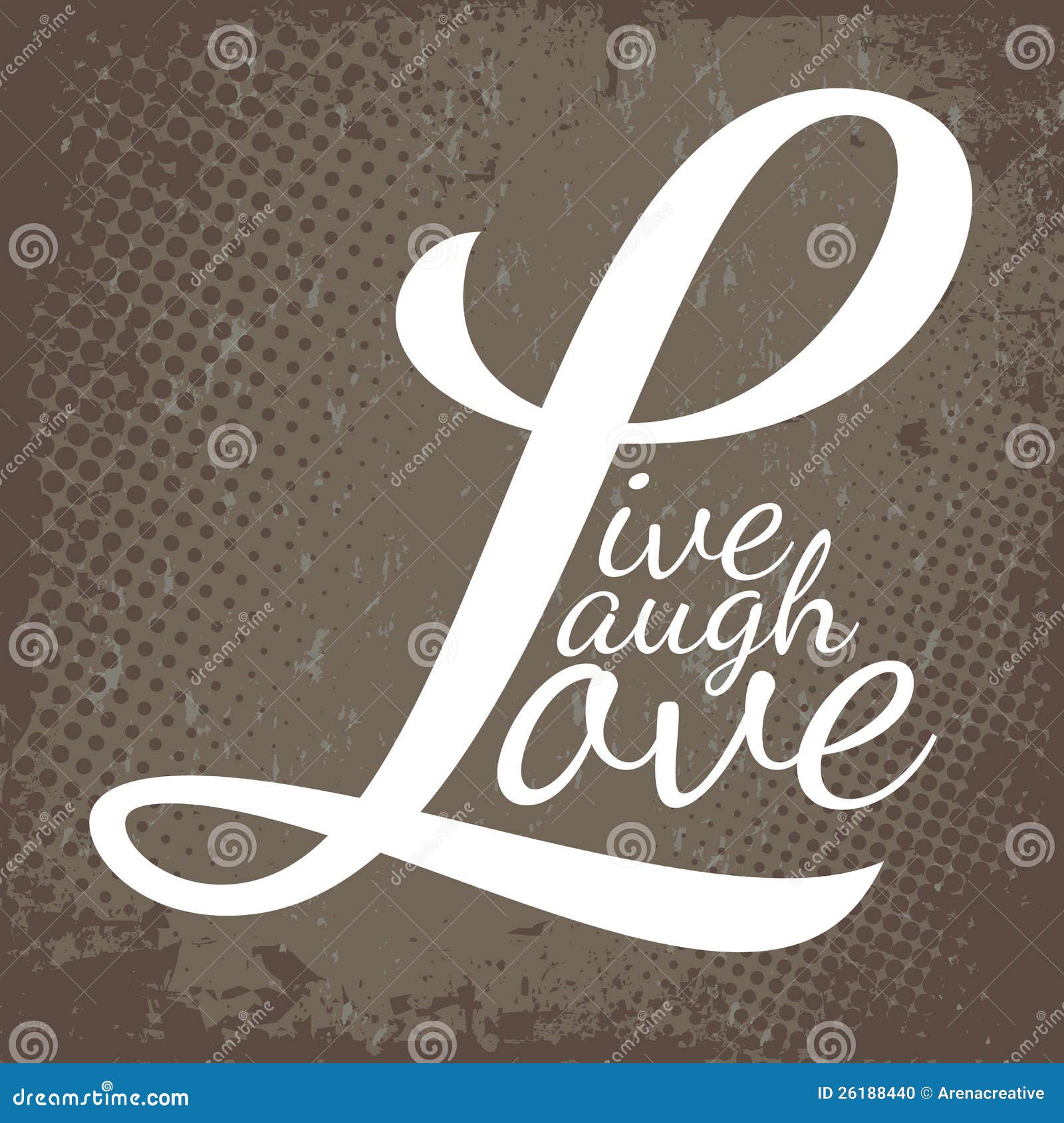 Download Live Laugh Love stock vector. Image of concept, sayings - 26188440