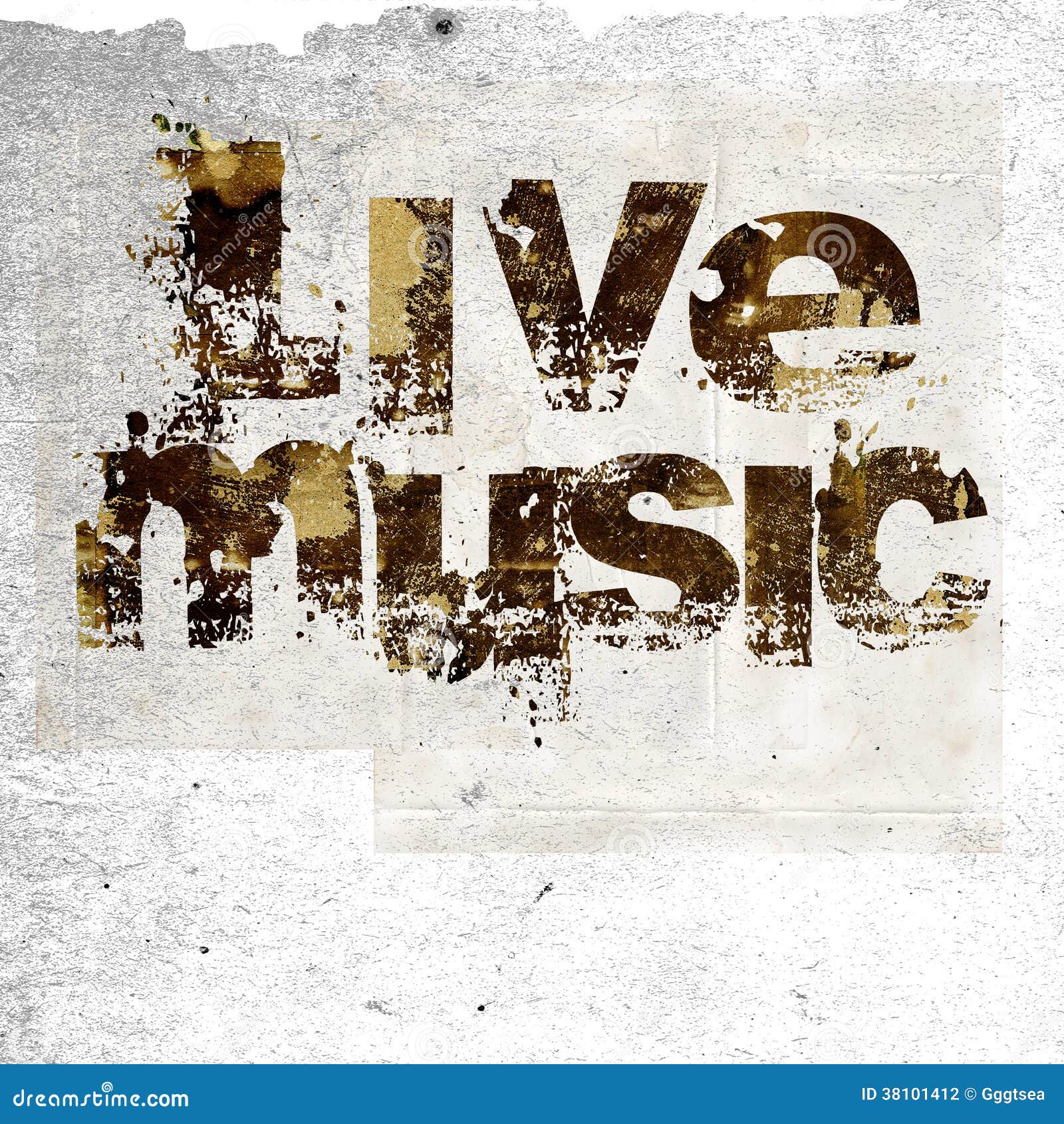 Live Music Grunge Background Stock Photo - Image of letters, sign: 38101412