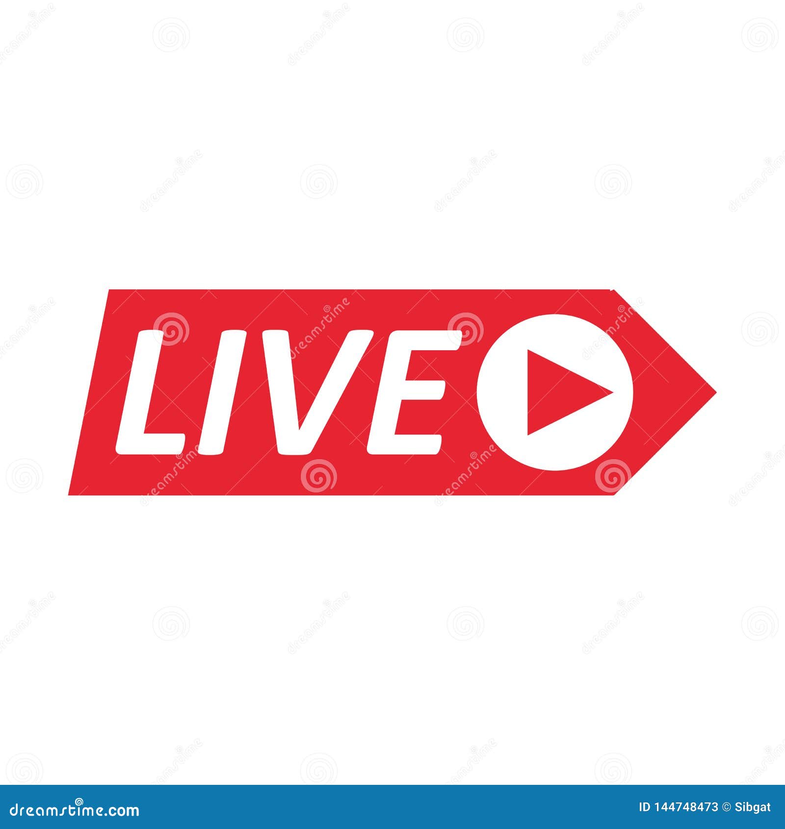 Live Stream Sign, Emblem, Logo Stock Vector - Illustration of abstract