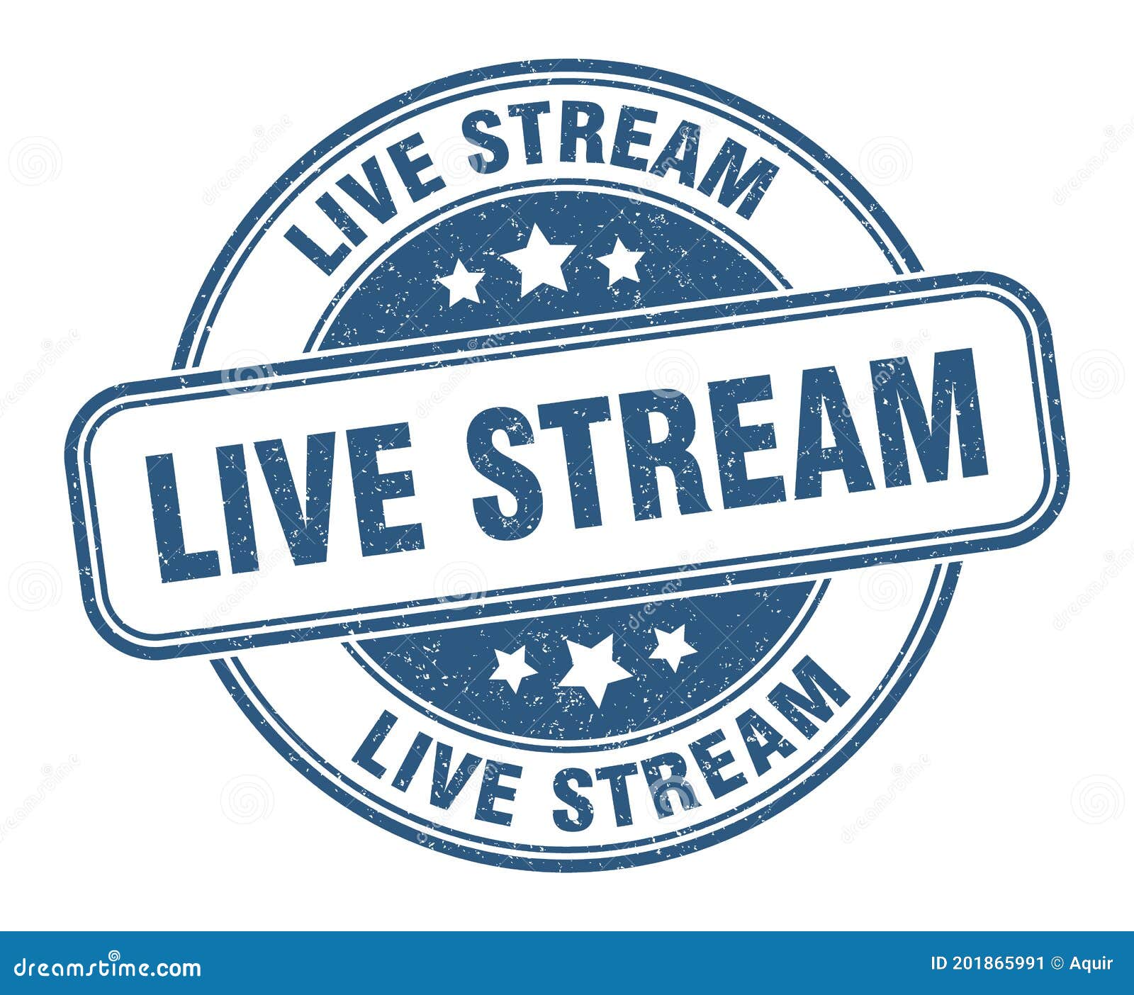 Live Stream Stamp. Live Stream Round Grunge Sign Stock Vector