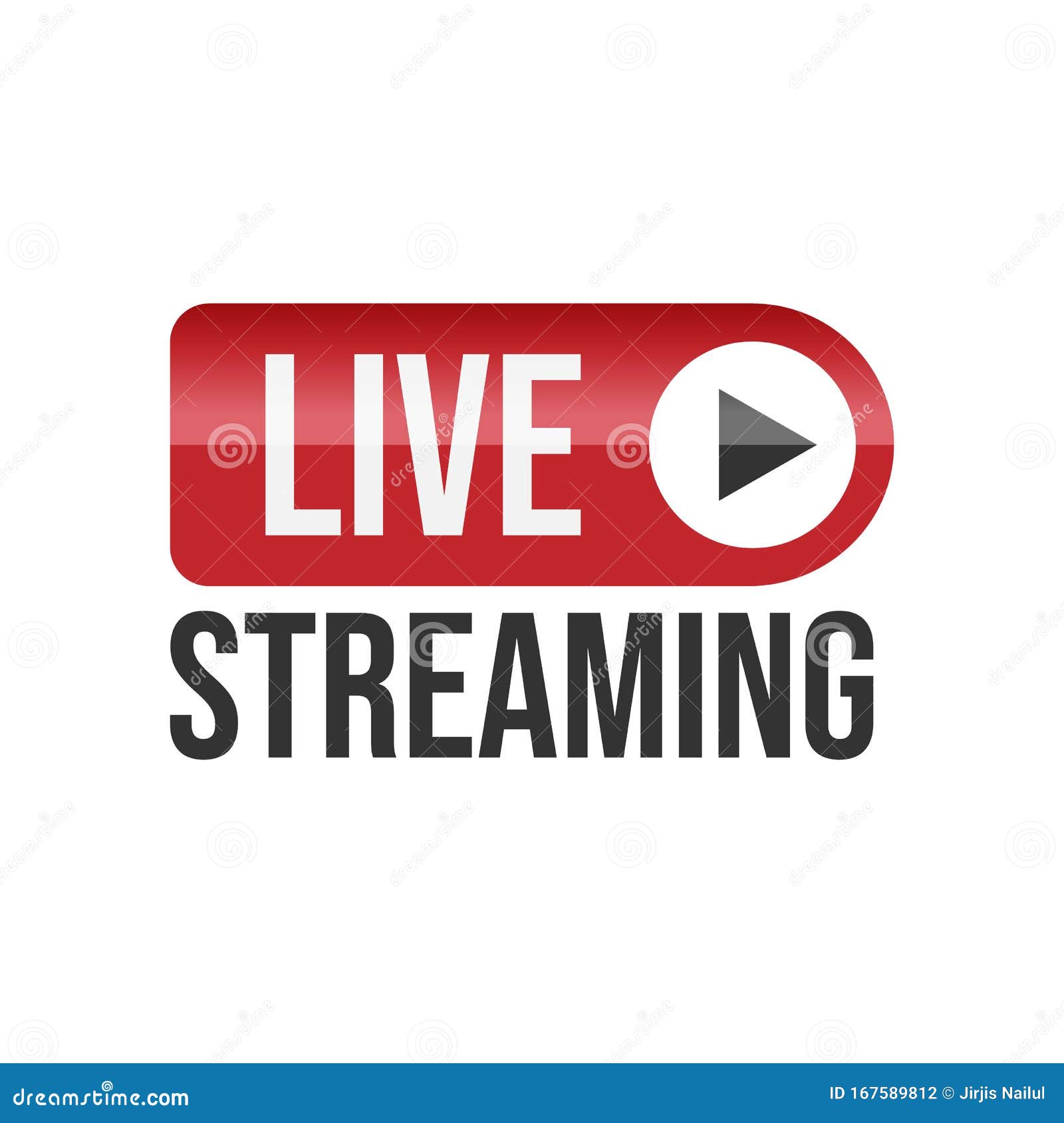 Live Stream Tv Logo Icon Vector Stock Vector - Illustration of live ...