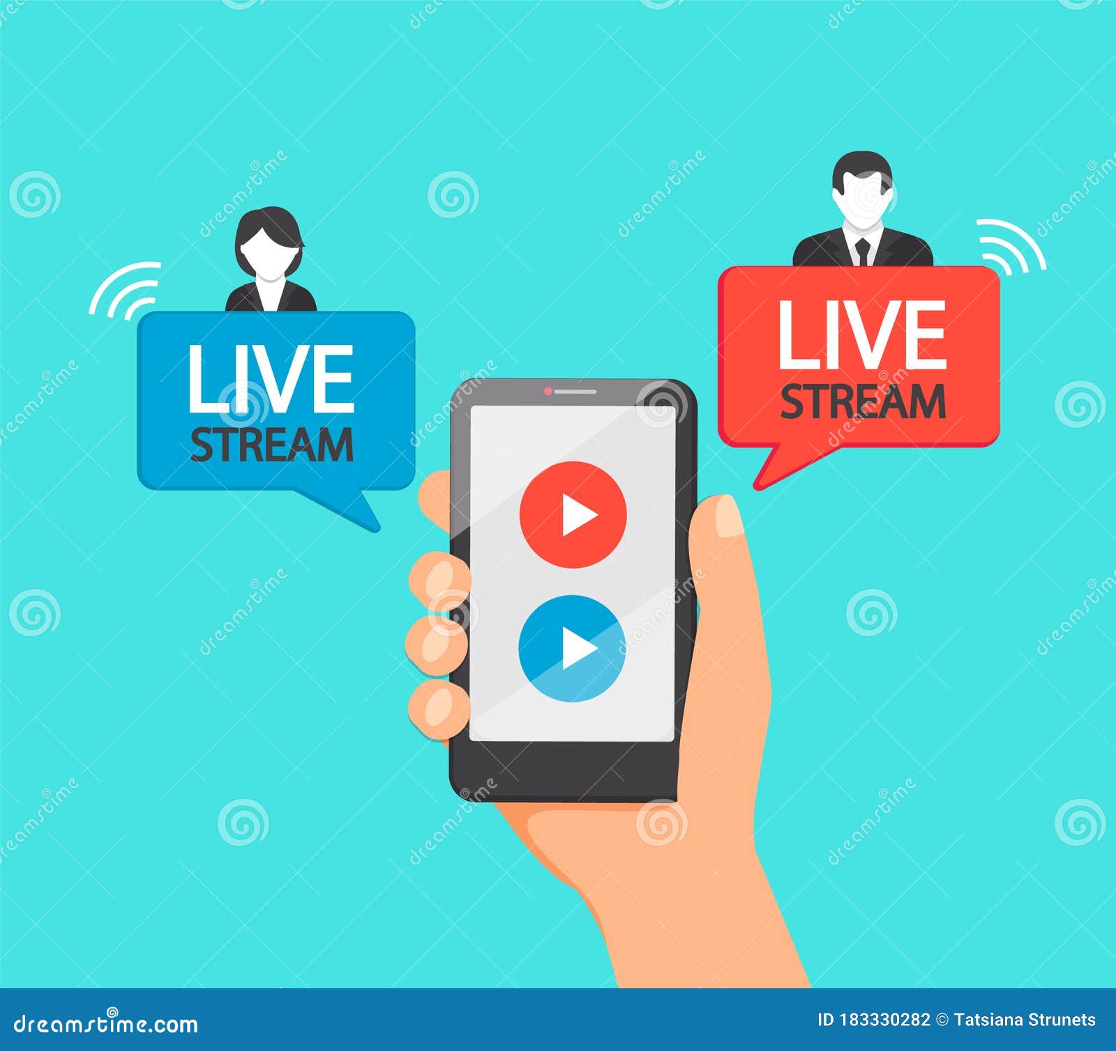 Live Stream Via Mobile Phone,online Meeting