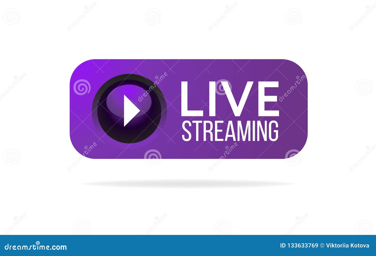 live streaming button, icon, emblem, label.