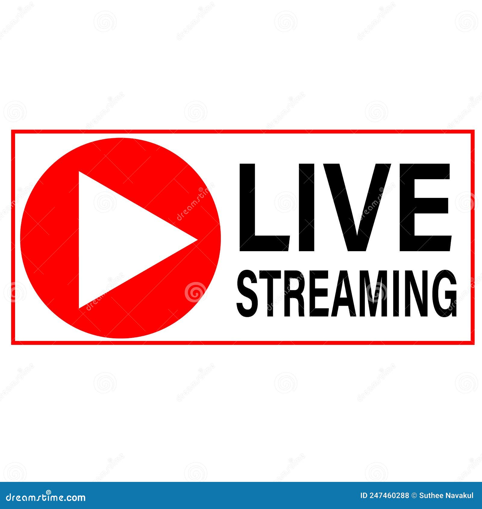 Live Streaming Icon on White Background. Live Streaming Logo. Live ...