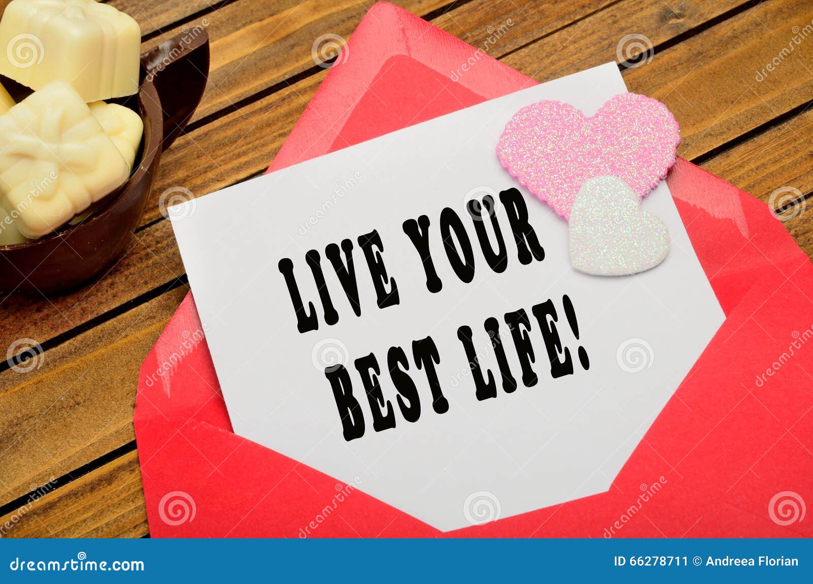 Live your best life stock image. Image of envelope, accomplish - 66278711
