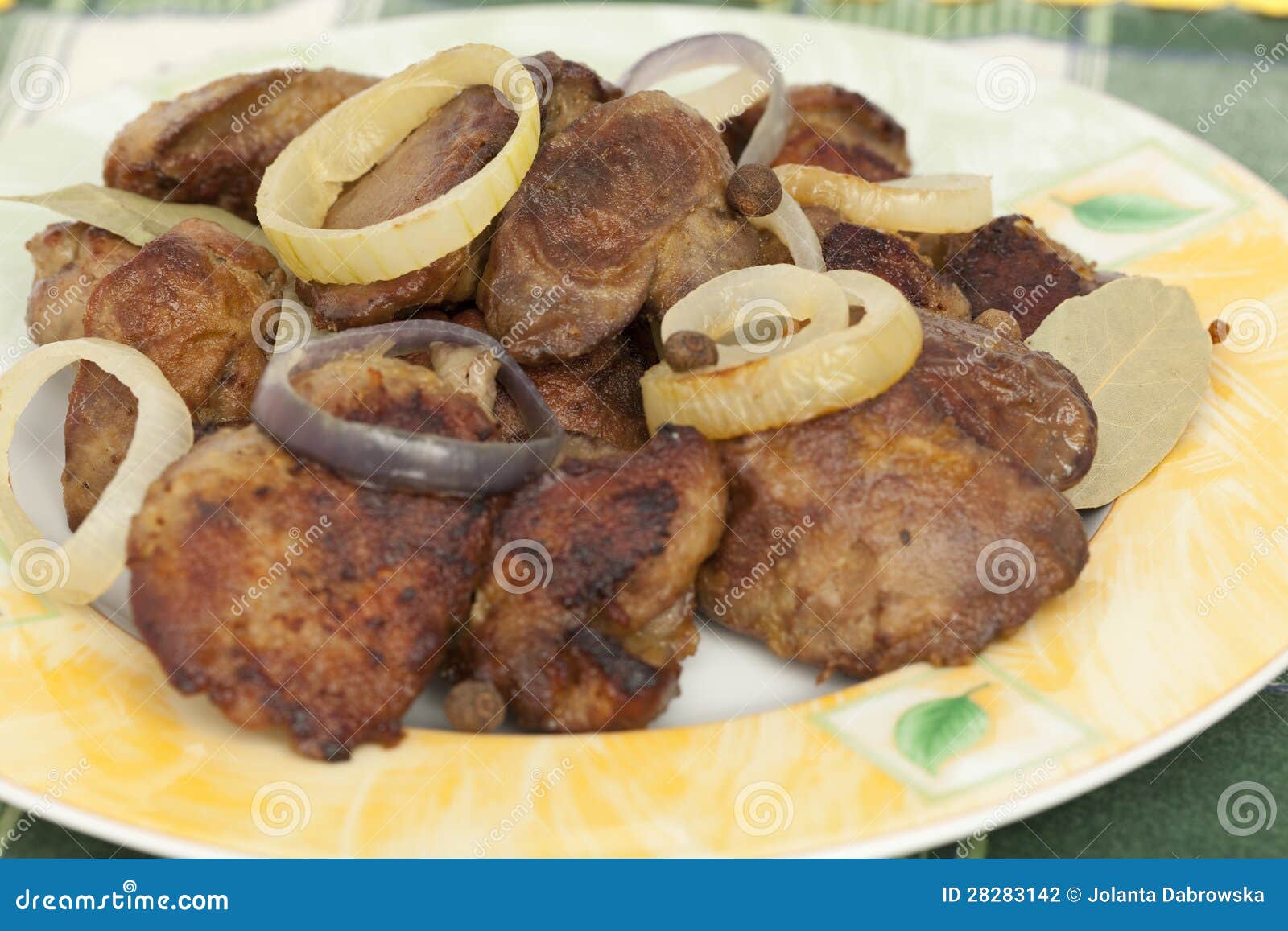 Liver with chicken stock photo. Image of dinner, chicken - 28283142