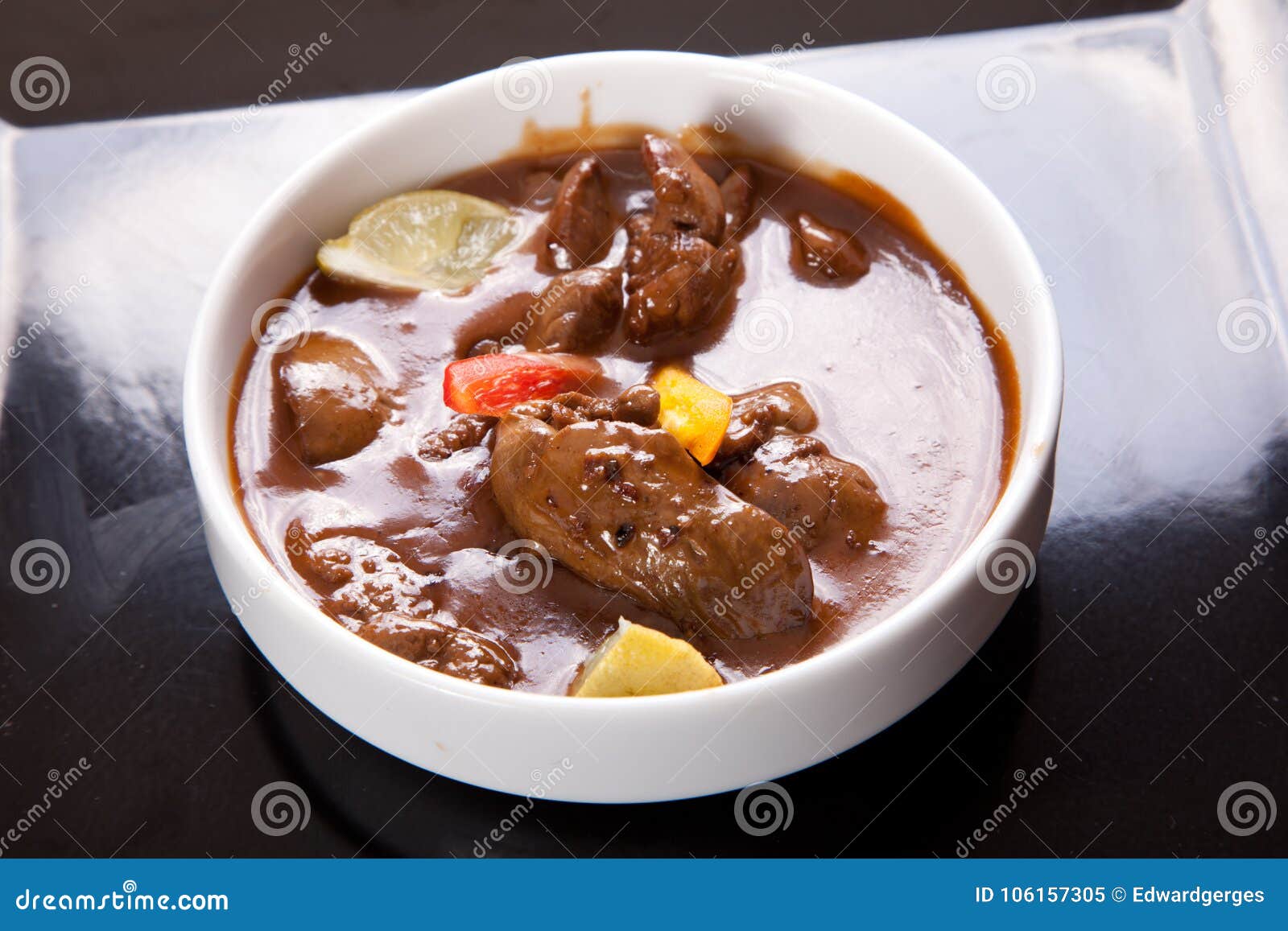 Liver Chicks Soup stock image. Image of chicken, isolated 106157305