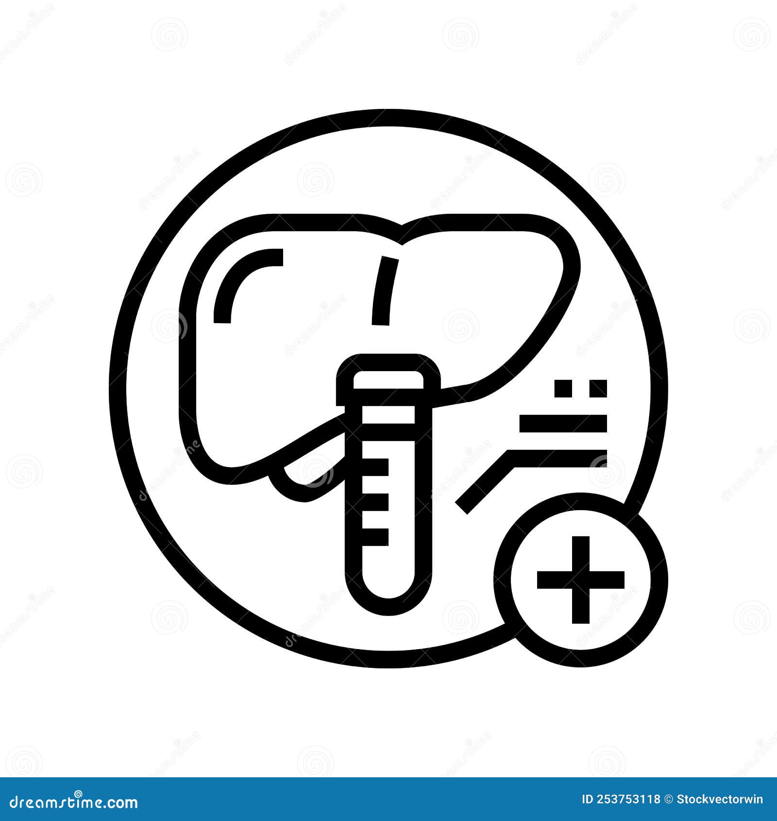 Liver Function Tests Health Check Line Icon Vector Illustration Stock Liver Function Tests Health Check Line Icon Vector Illustration Stock
