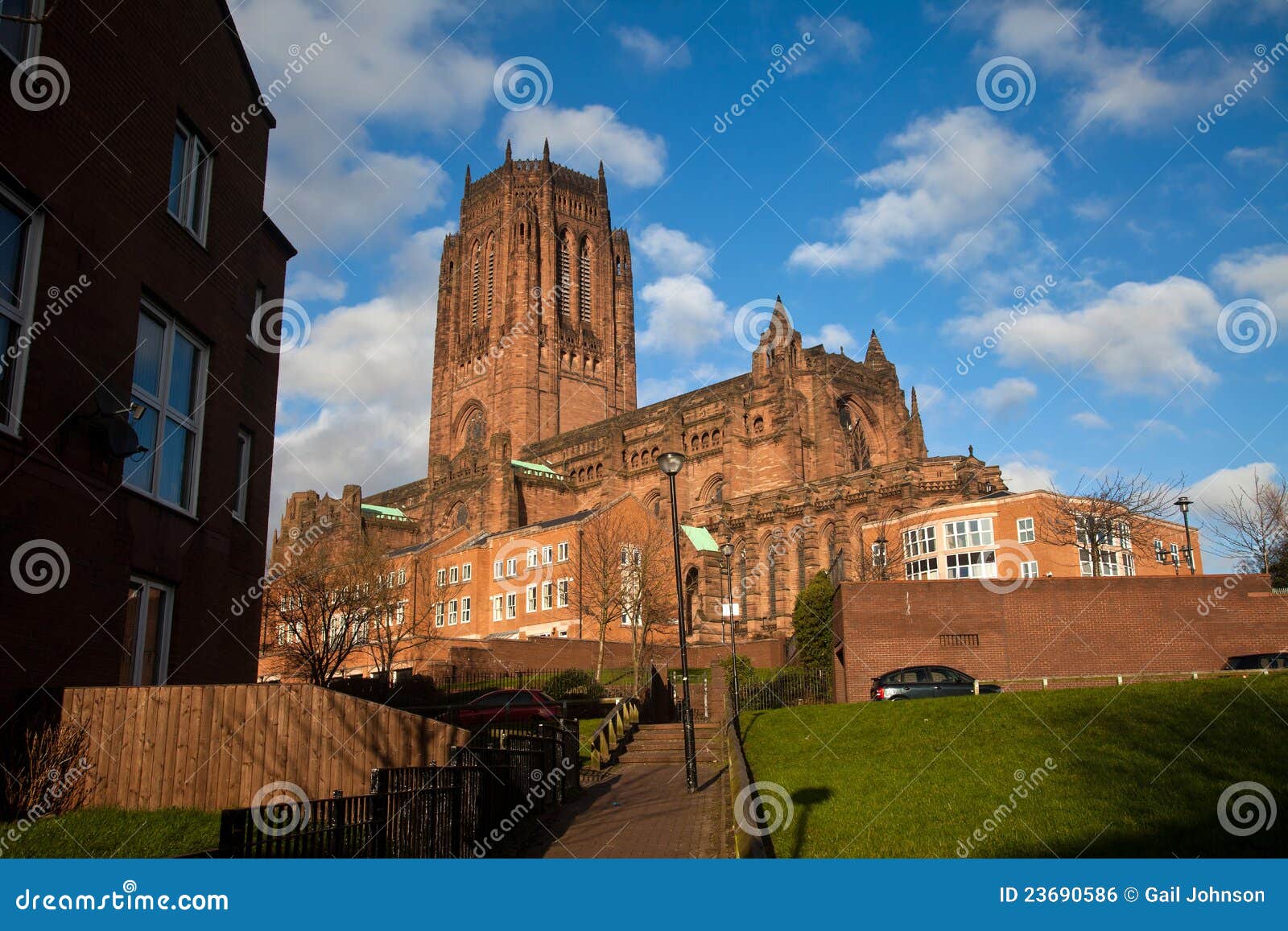 Liverpool Catherdral and St James House Stock Photo Image of teau