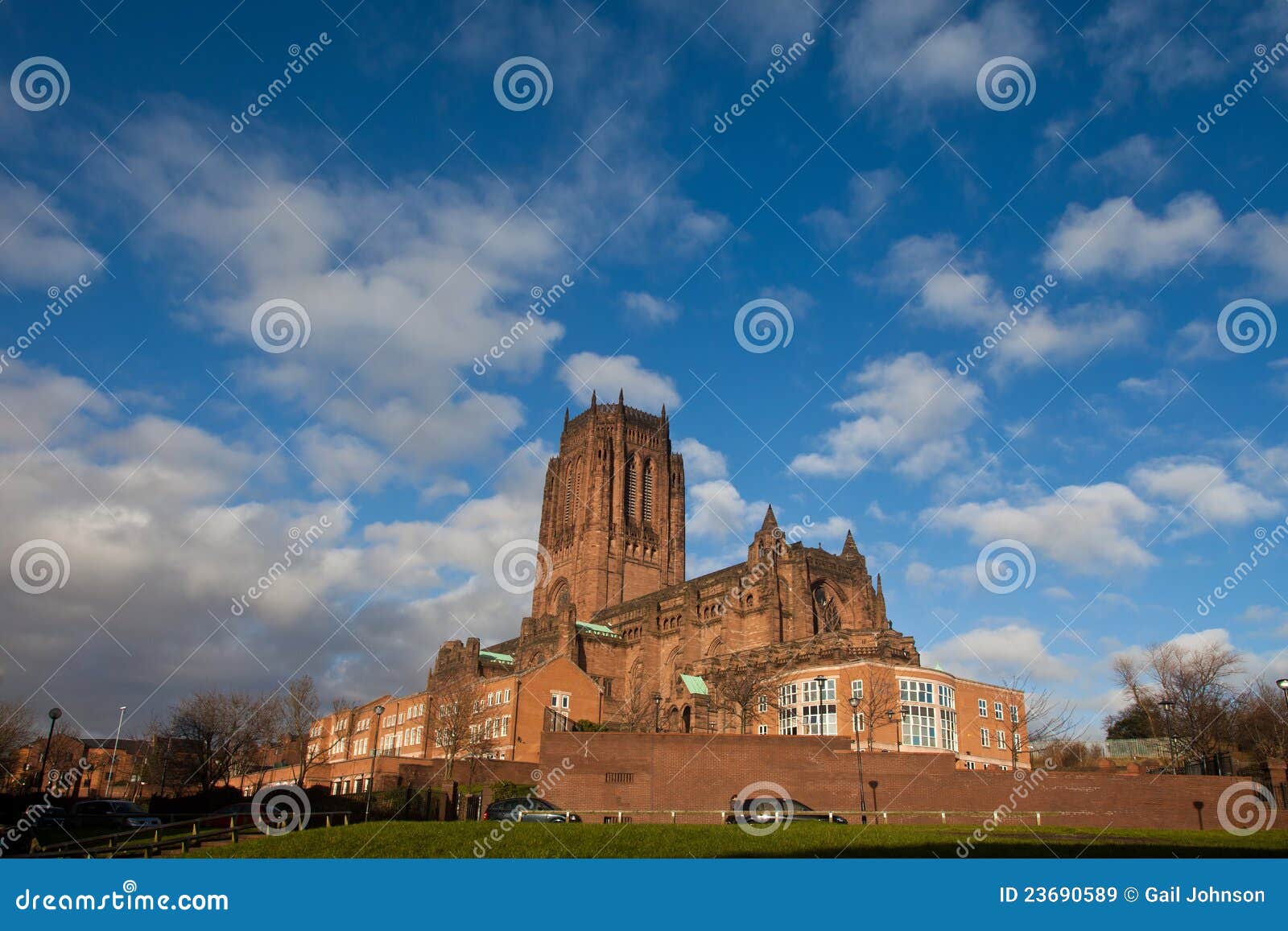Liverpool Catherdral and St James House Stock Image Image of facade