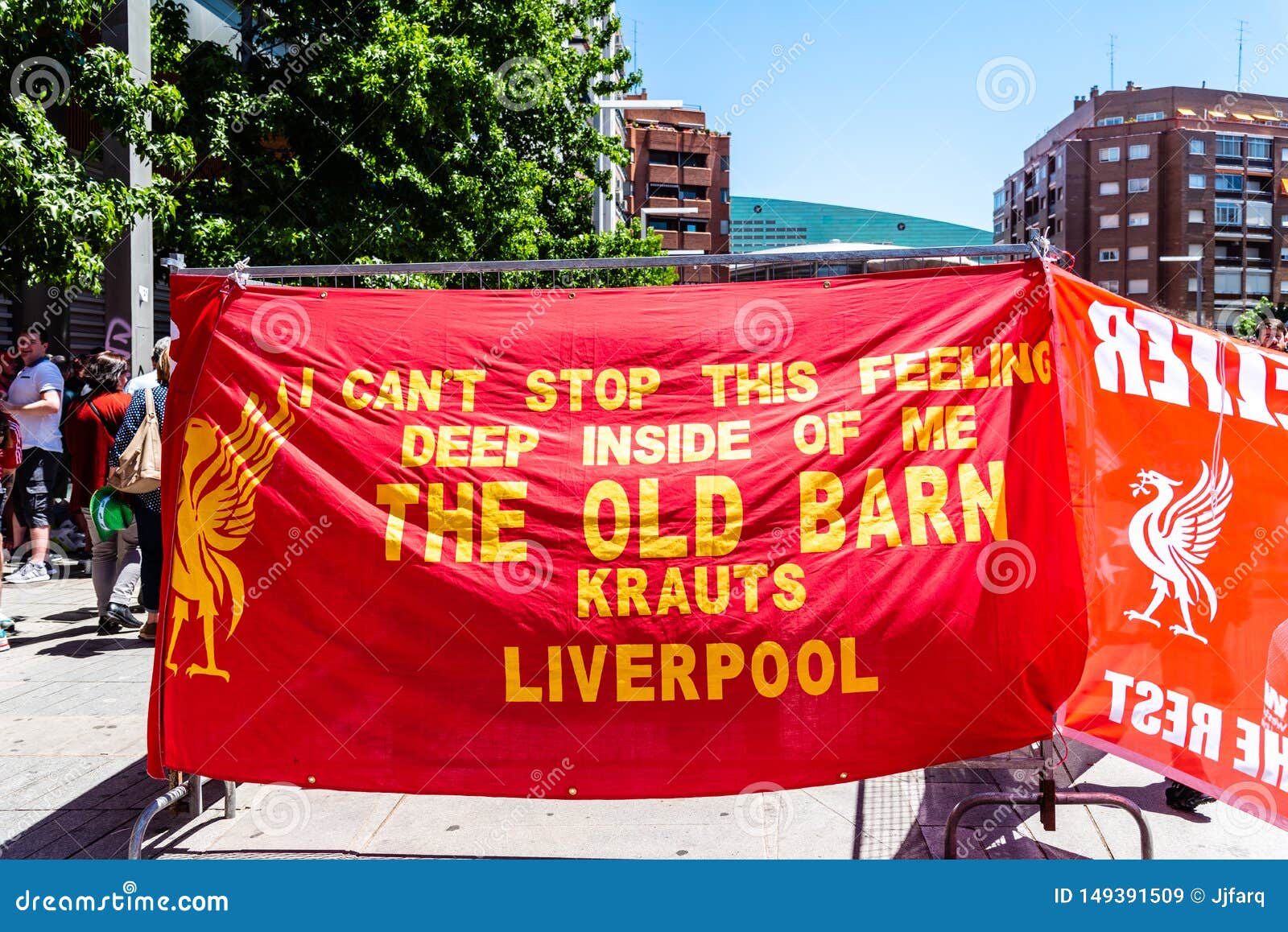 Liverpool Fans at the UEFA Champions League in Editorial Stock Image - Image of spain: