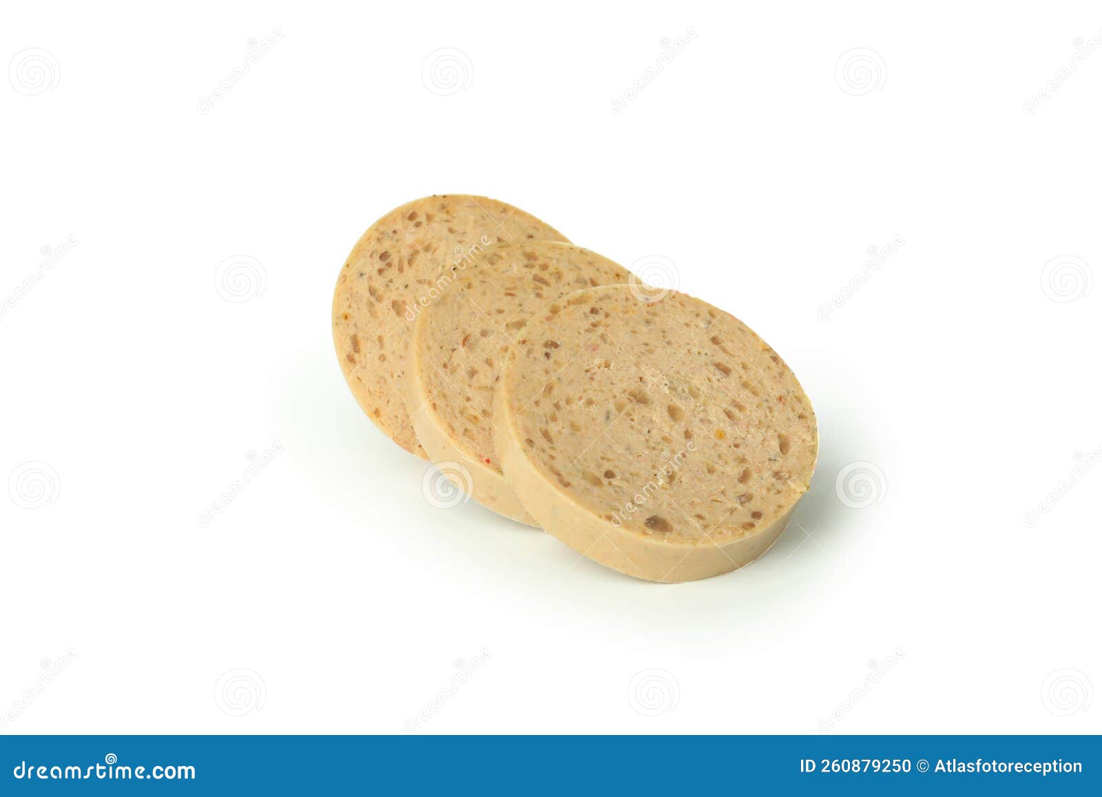 Liverwurst Sausage Slices Isolated Stock Photo Image of dinner