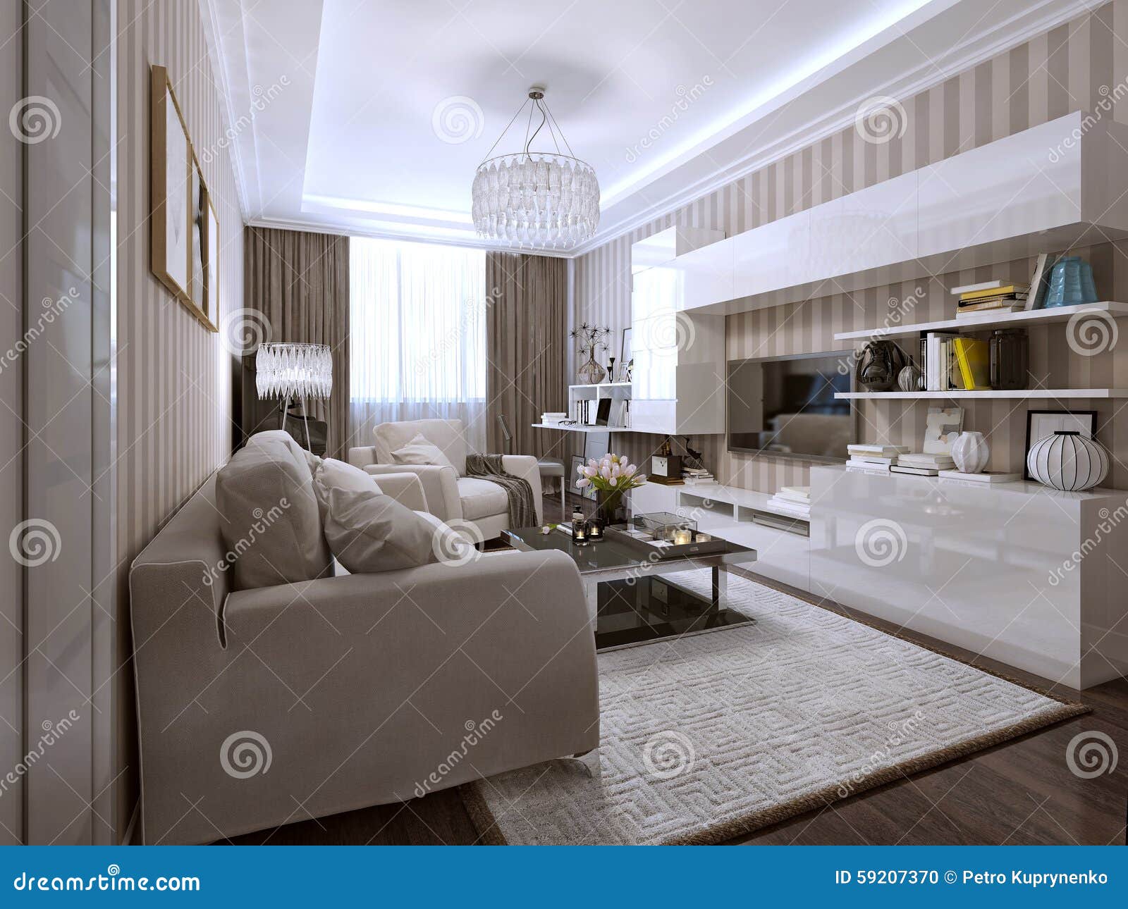 Art Nouveau Decoration Wallpaper Ceiling Stock Photos - Free & Royalty