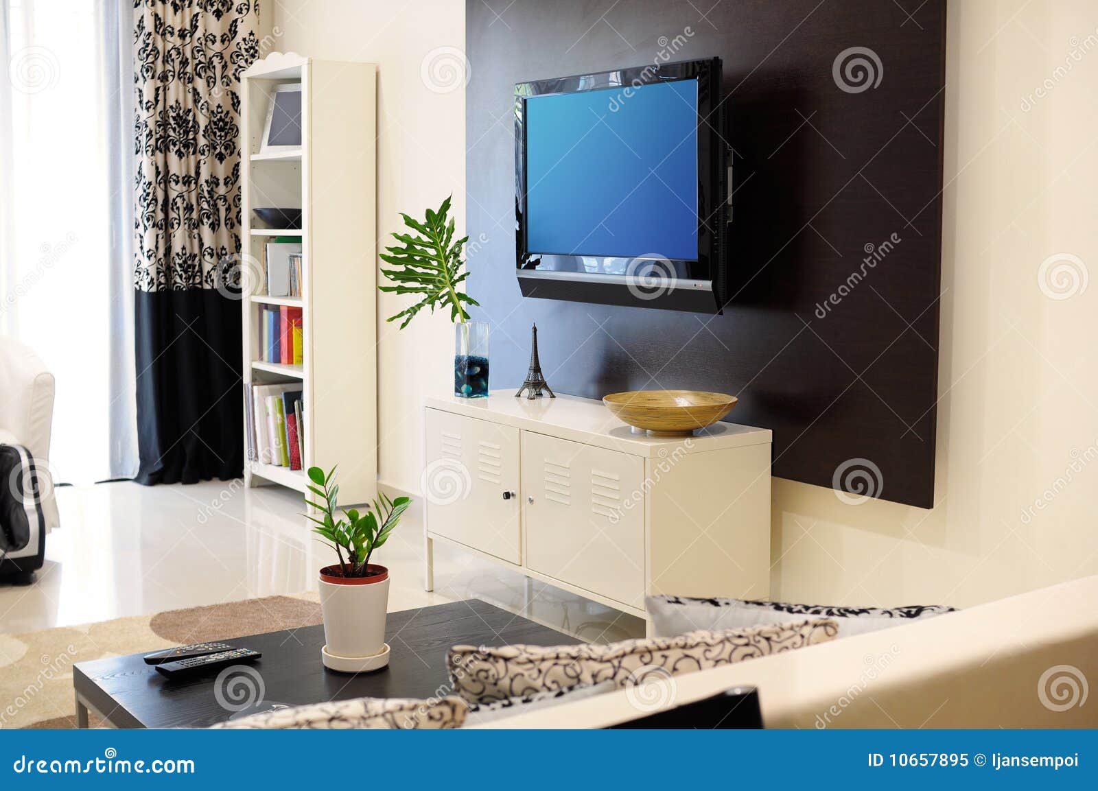 Living Room stock image. Image of entertainment, television - 10657895