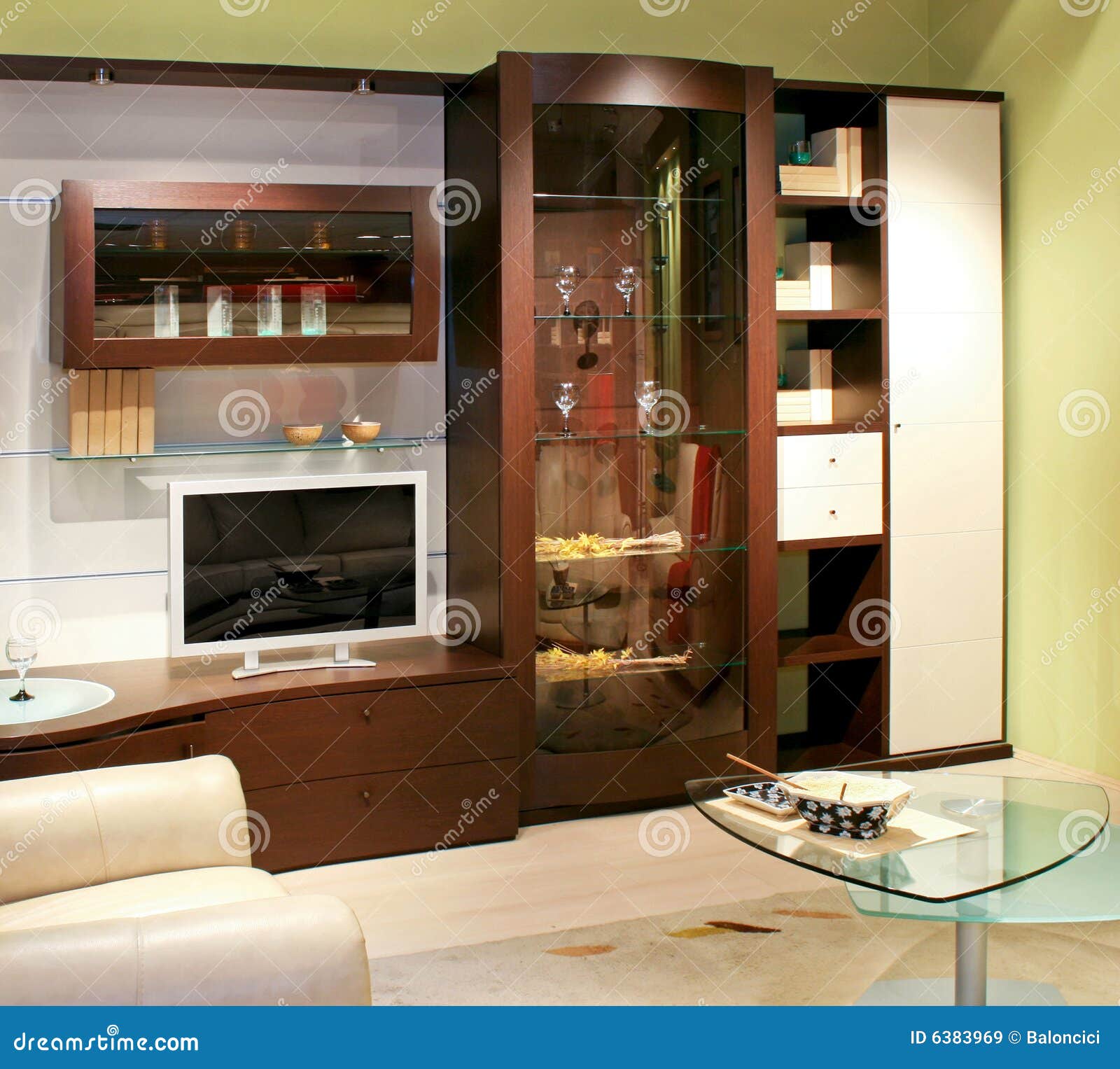 Living room closet stock image. Image of glass, house 6383969